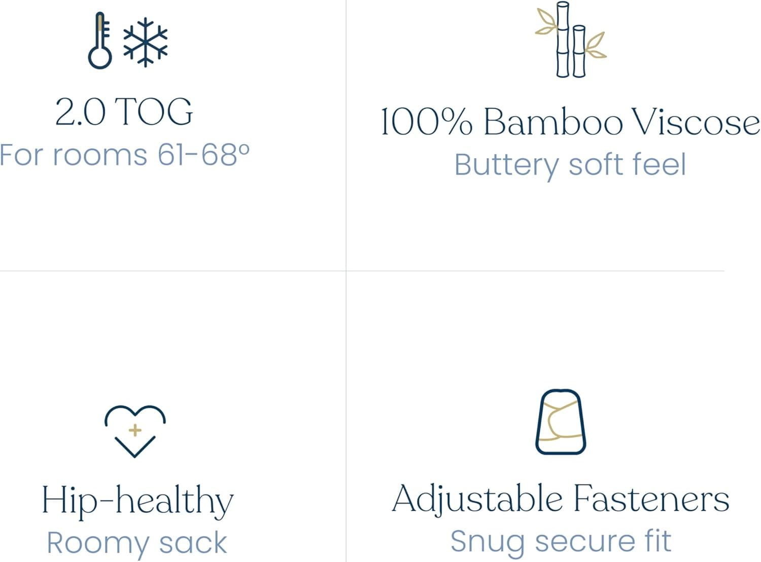 HALO SleepSack SuperSoft Swaddle, Cozy Bamboo Viscose, 3-Way Adjustable Swaddle, 2 Way Zipper, 2 TOG (Calm Sage, Small)