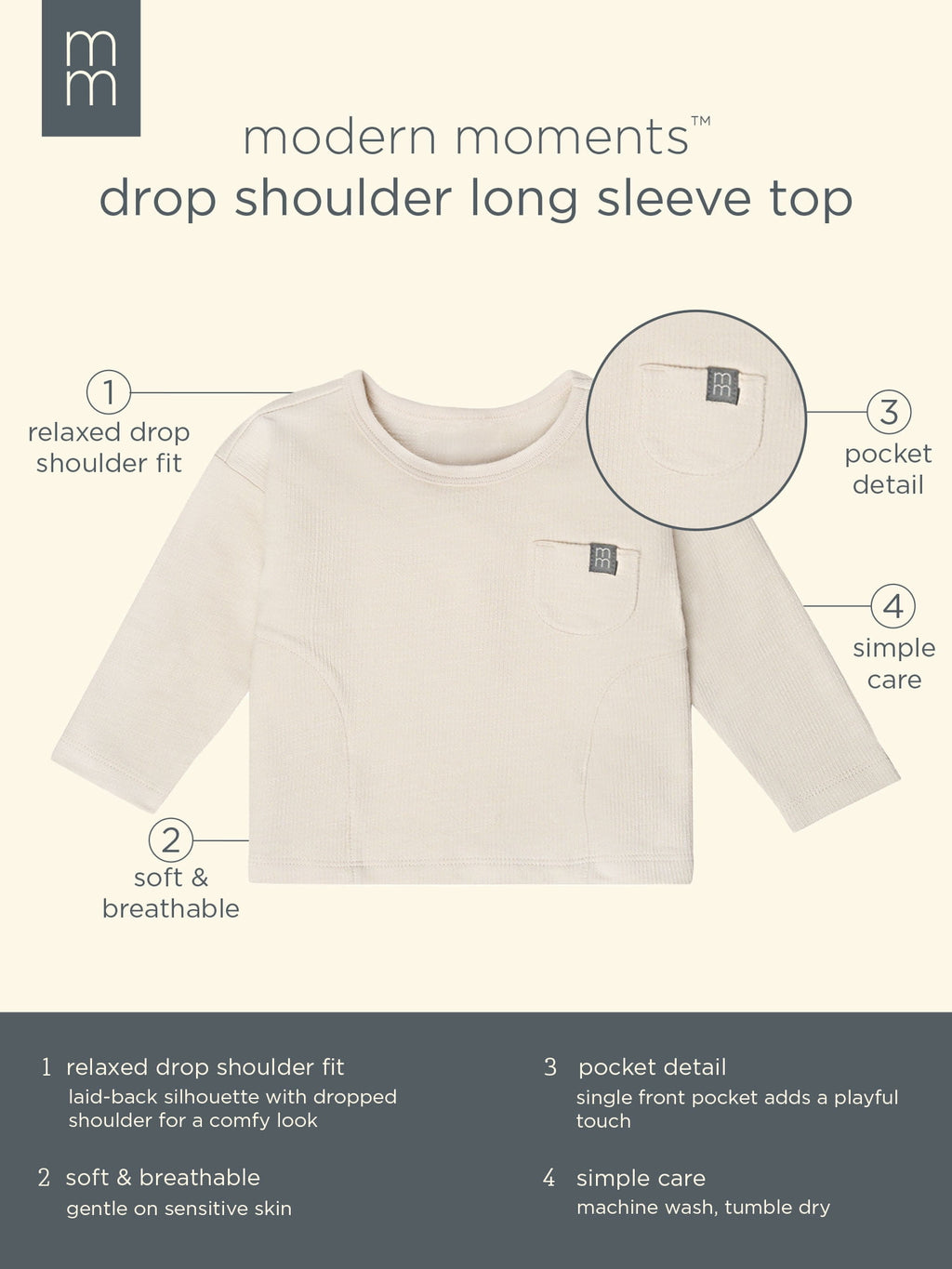 Modern Moments by Gerber Gender Neutral 2-Piece Outfit Sets, Sizes 0/3 Months - 24 Months