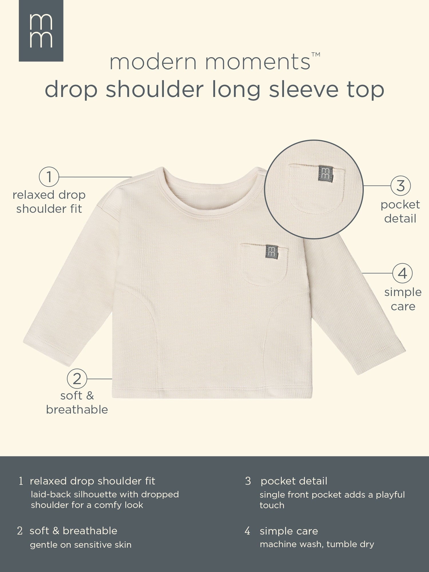 Modern Moments by Gerber Gender Neutral 2-Piece Outfit Sets, Sizes 0/3 Months - 24 Months