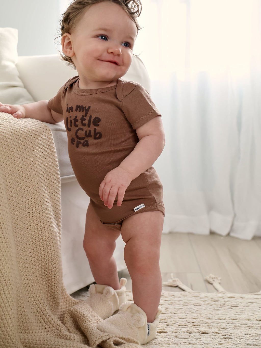 Gerber Gender Neutral Short Sleeve Onesies, 6-Pack, Sizes Newborn - 18 Months