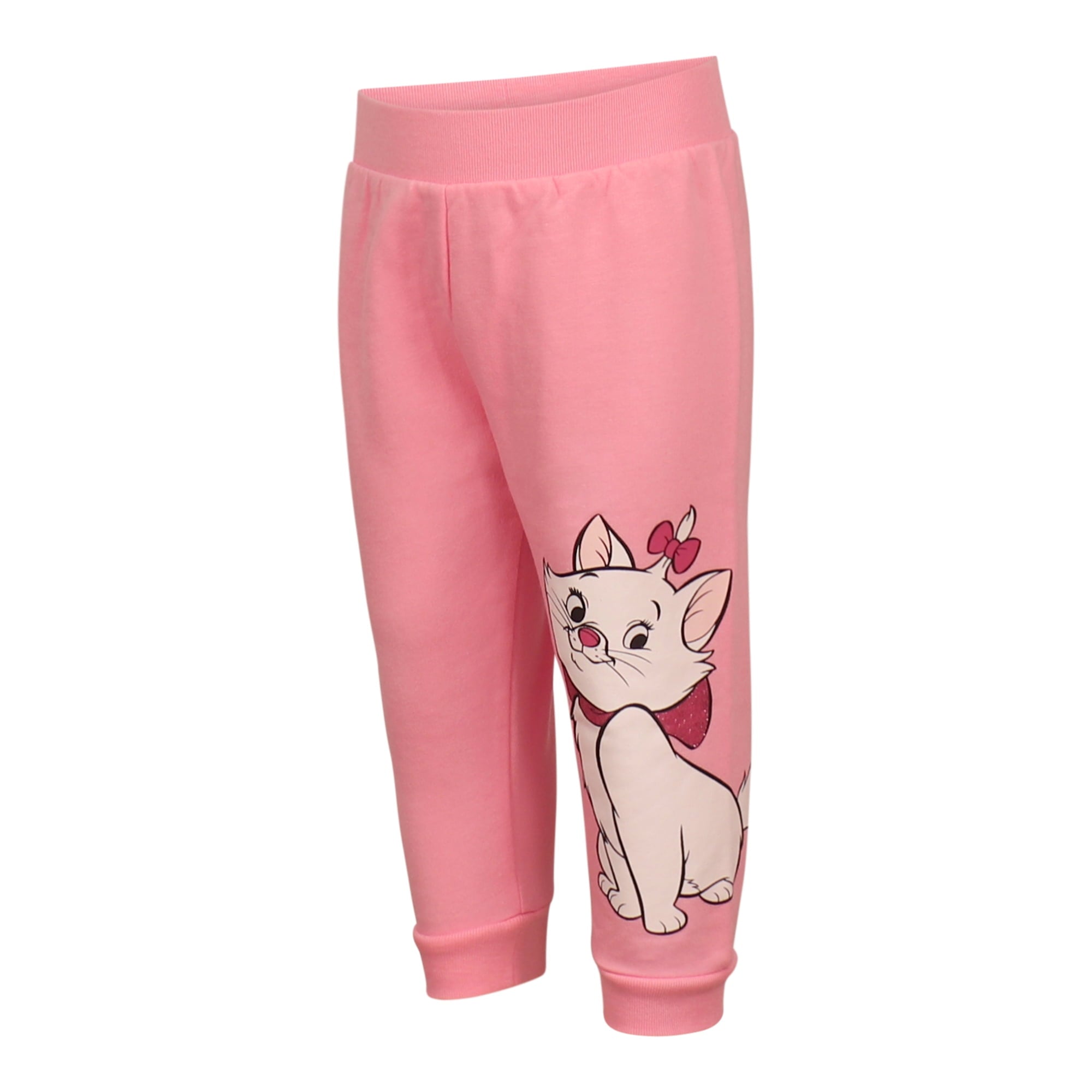 Disney Clothes Baby Girls Sweatshirt & Pants Set – Jessie, Winnie the Pooh, Marie, Lilo & Stitch, Minnie Mouse Outfit Set (12M–24M)