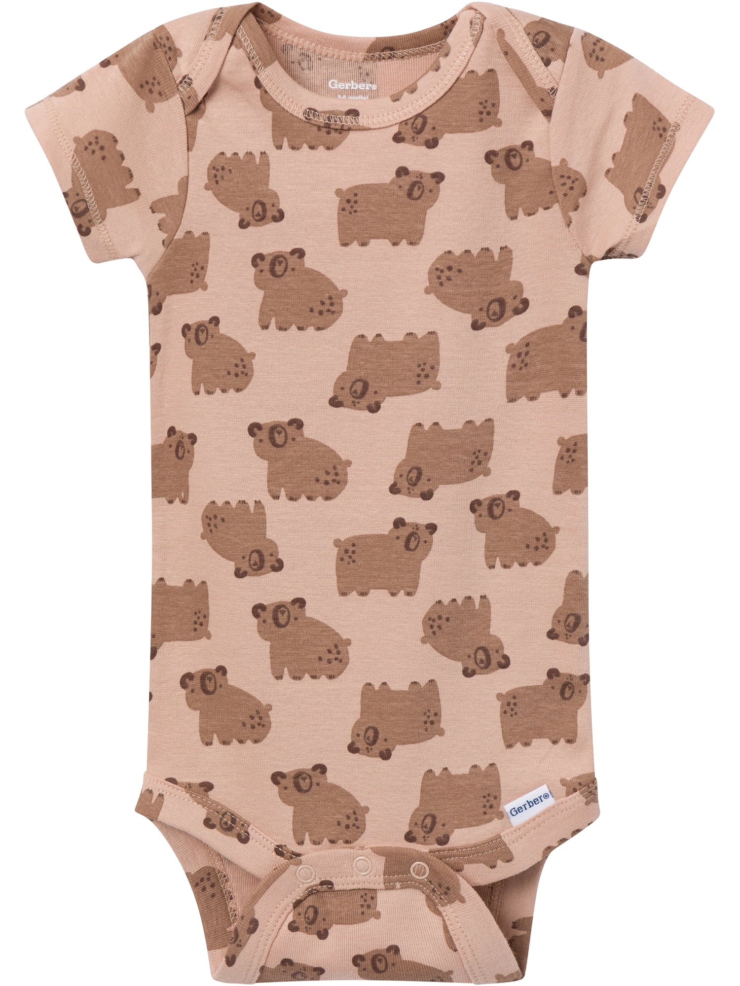 Gerber Gender Neutral Short Sleeve Onesies, 6-Pack, Sizes Newborn - 18 Months