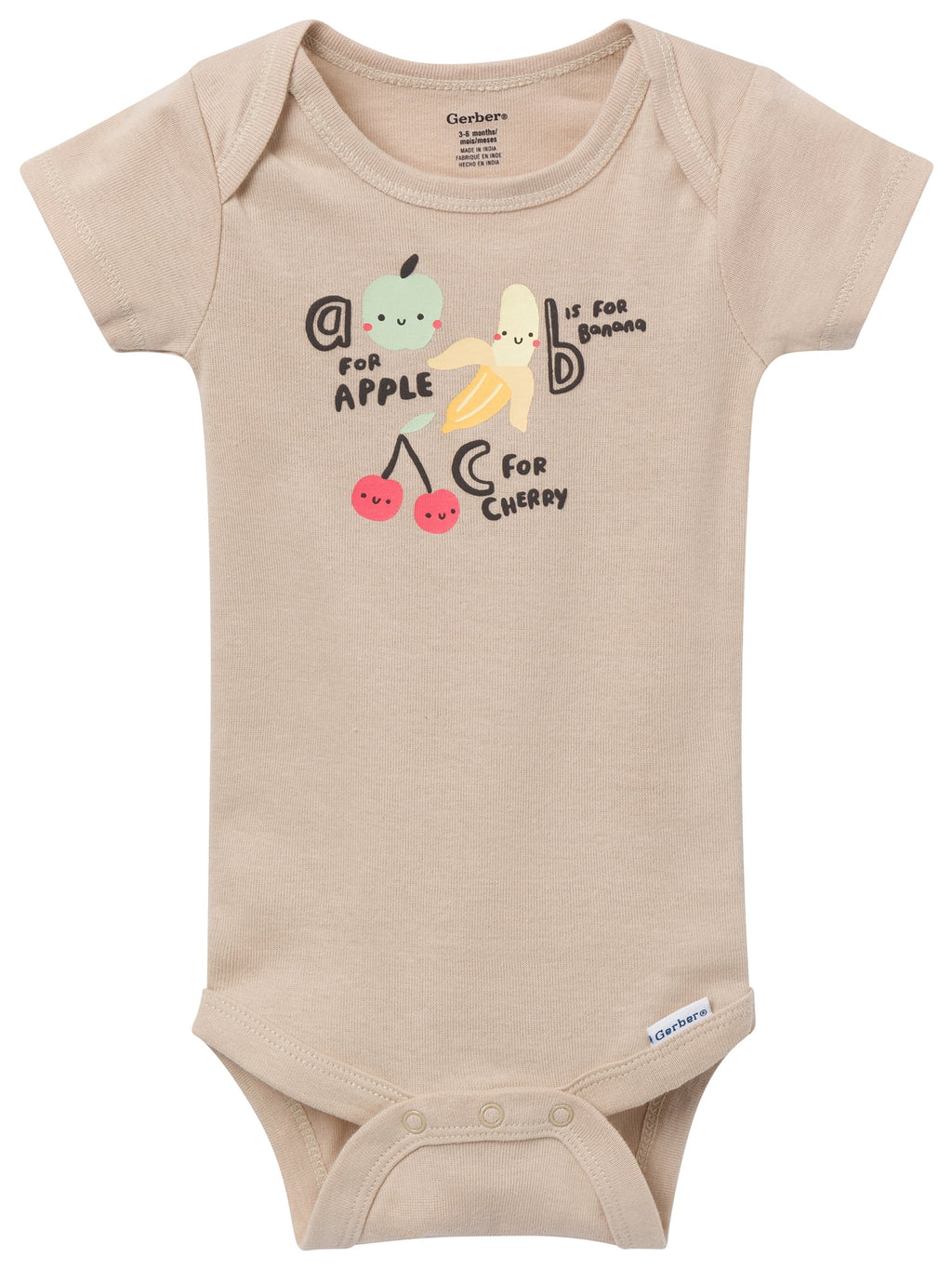 Gerber Gender Neutral Short Sleeve Onesies, 6-Pack, Sizes Newborn - 18 Months