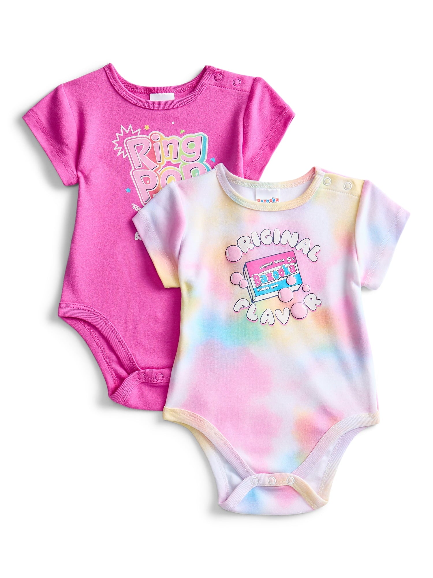Winnie the Pooh Baby Boys or Girls Graphic One-Piece Bodysuits, 2-Pack, Sizes 0/3M-24M