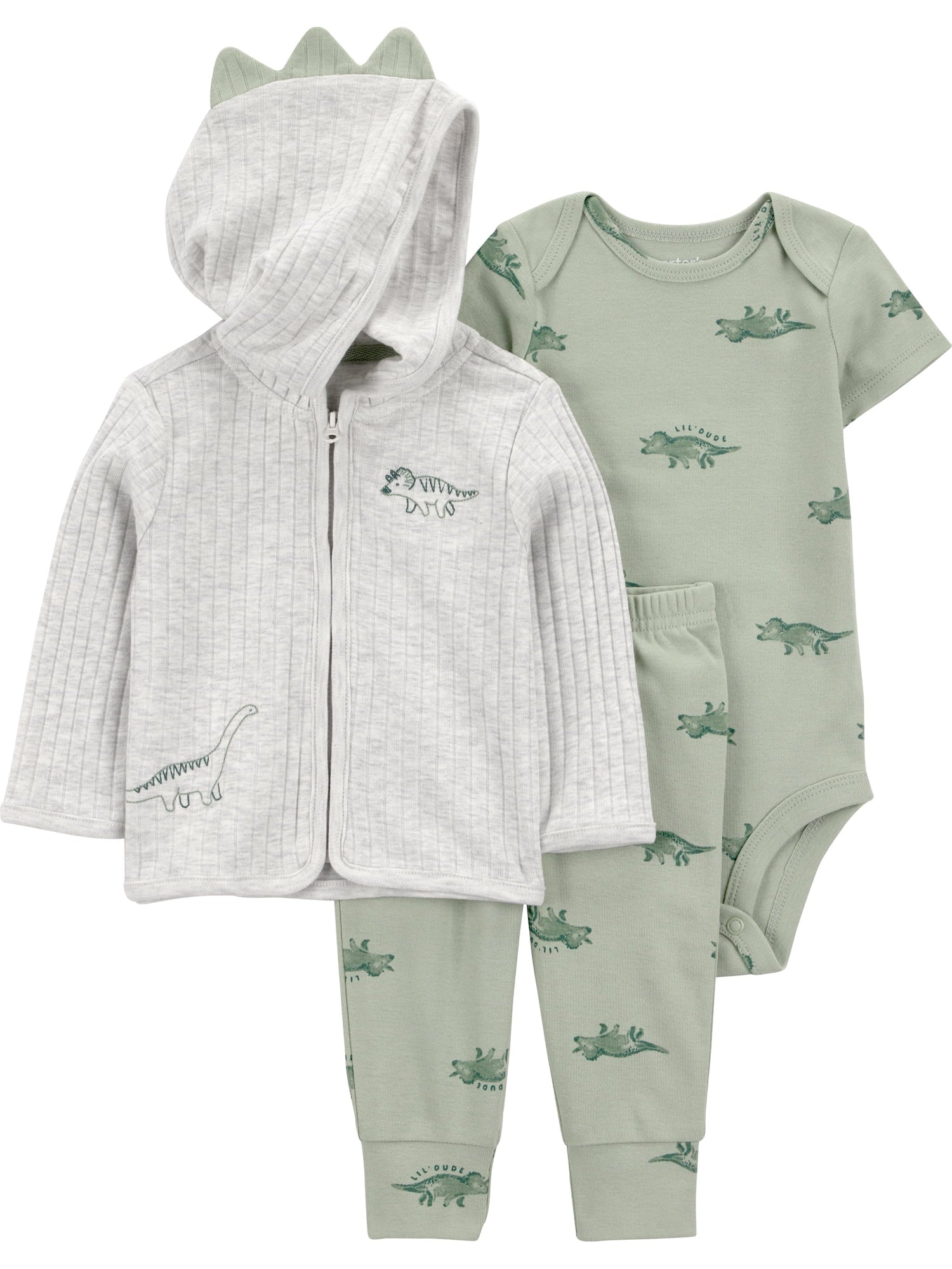 Carter's Child of Mine Baby Boy Cardigan Outfit Set, 3-Piece, Sizes 0/3-24 Months