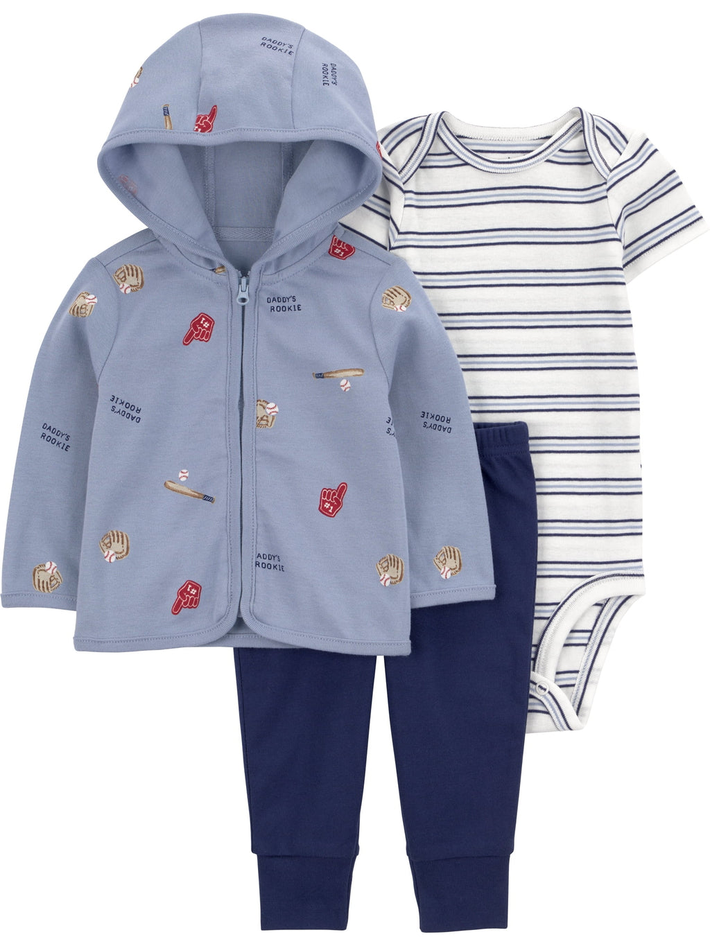 Carter's Child of Mine Baby Boy Cardigan Outfit Set, 3-Piece Sizes,Preemie-24 Months