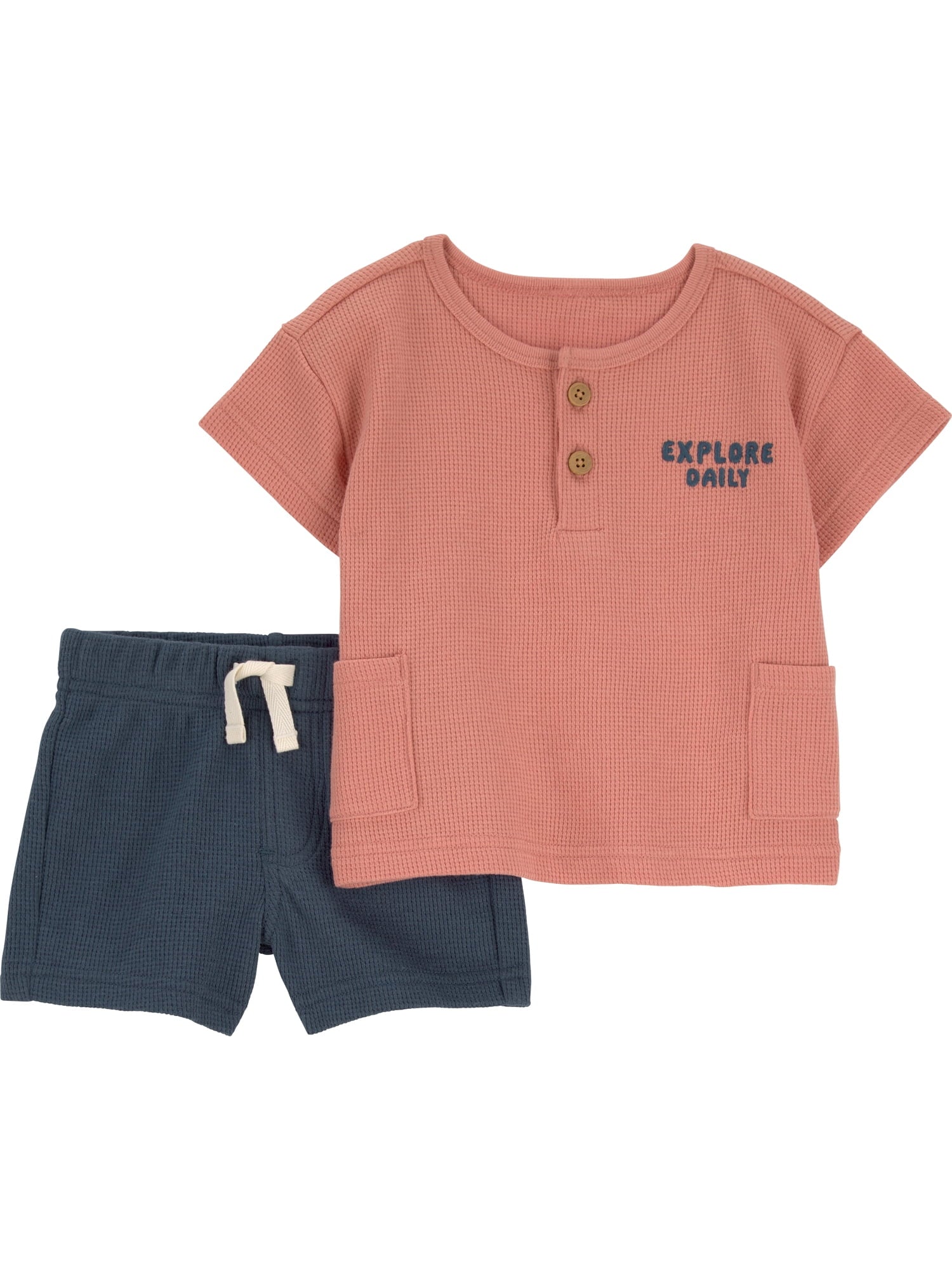 Carter's Child of Mine Baby Boy Outfit Set, 2-Piece Sizes 0/3-12 Months