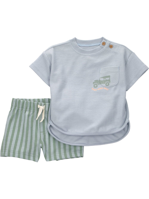 Carter's Child of Mine Baby Boy Outfit Set, 2-Piece Sizes 0/3-12 Months