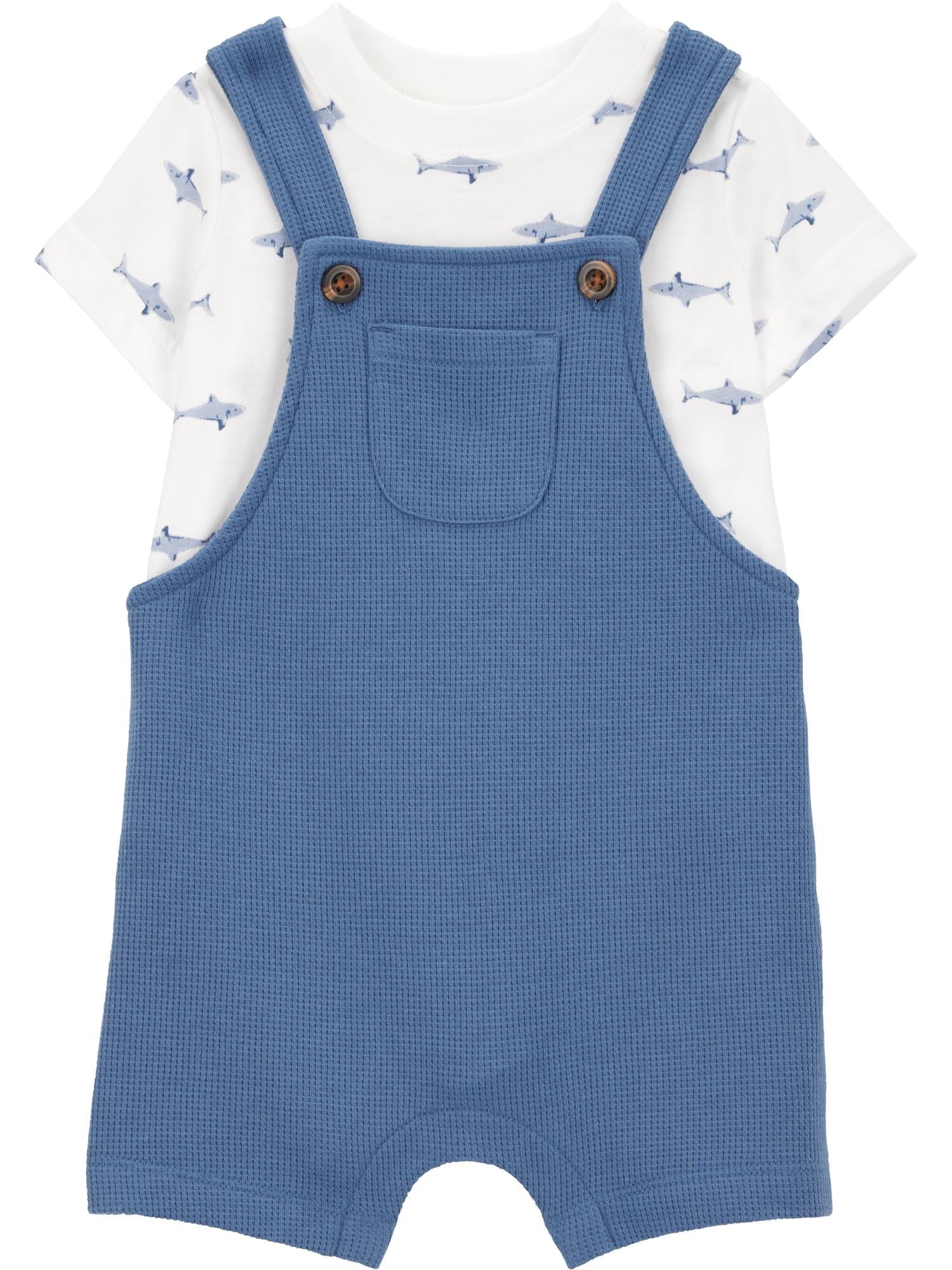 Carter's Child of Mine Baby Boy Overalls Set, 2-Piece, Sizes 0/3-24 Months