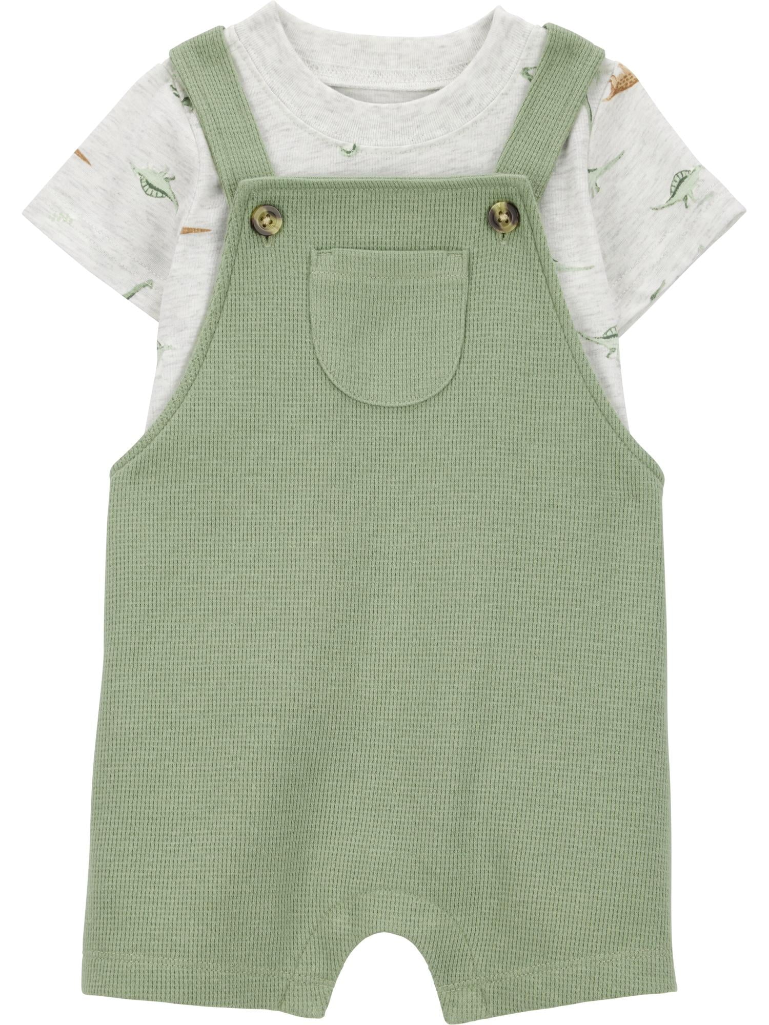 Carter's Child of Mine Baby Boy Overalls Set, 2-Piece, Sizes 0/3-24 Months