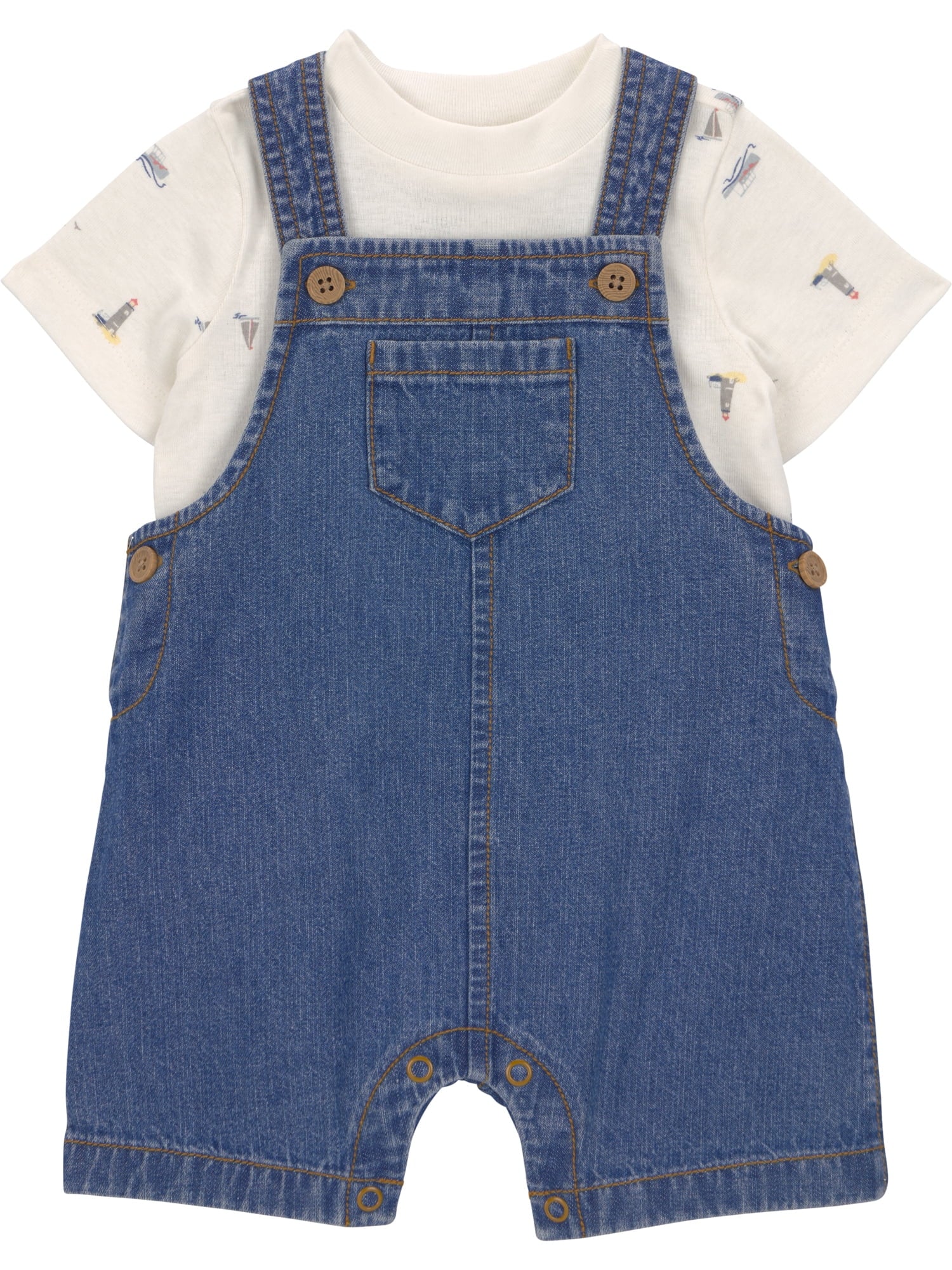Carter's Child of Mine Baby Boy Overalls Set, 2-Piece, Sizes 0/3-24 Months