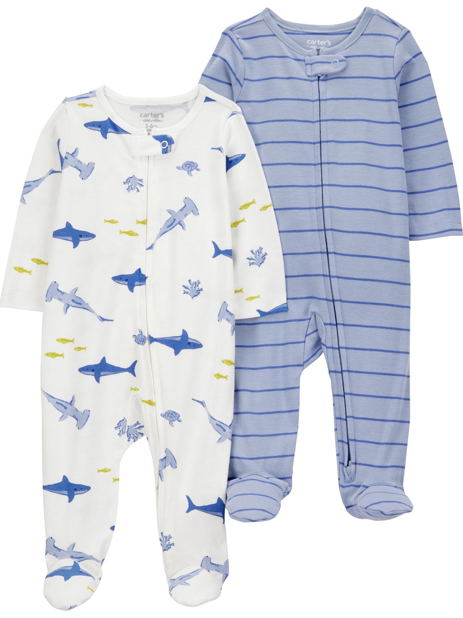 Carter's Child of Mine Baby Unisex, Sleep 'n Play, 2-Pack, Sizes Preemie-6/9 months