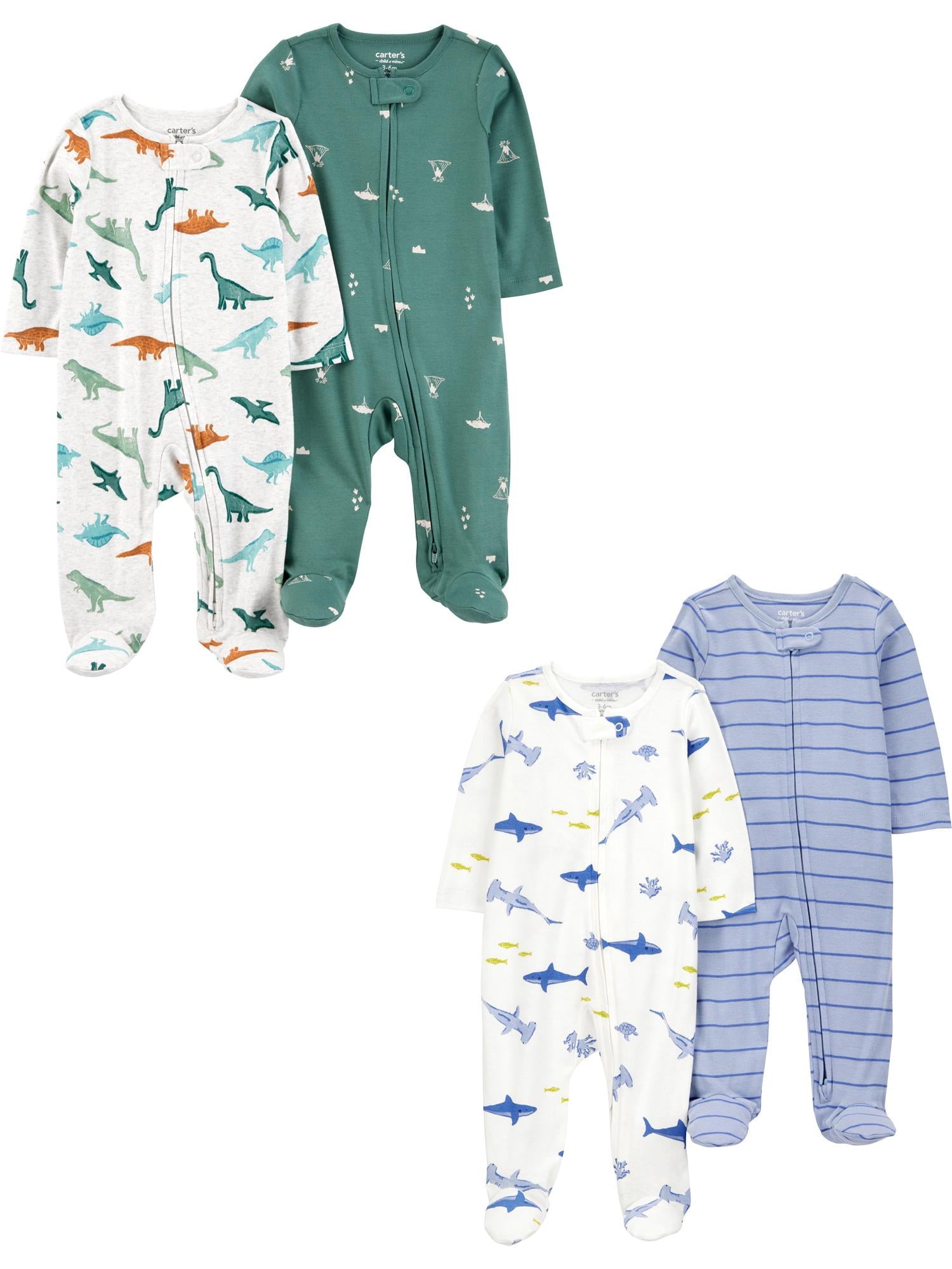 Carter's Child of Mine Baby Sleep 'N Play, 4-Pack, Sizes Preemie-6/9 Months