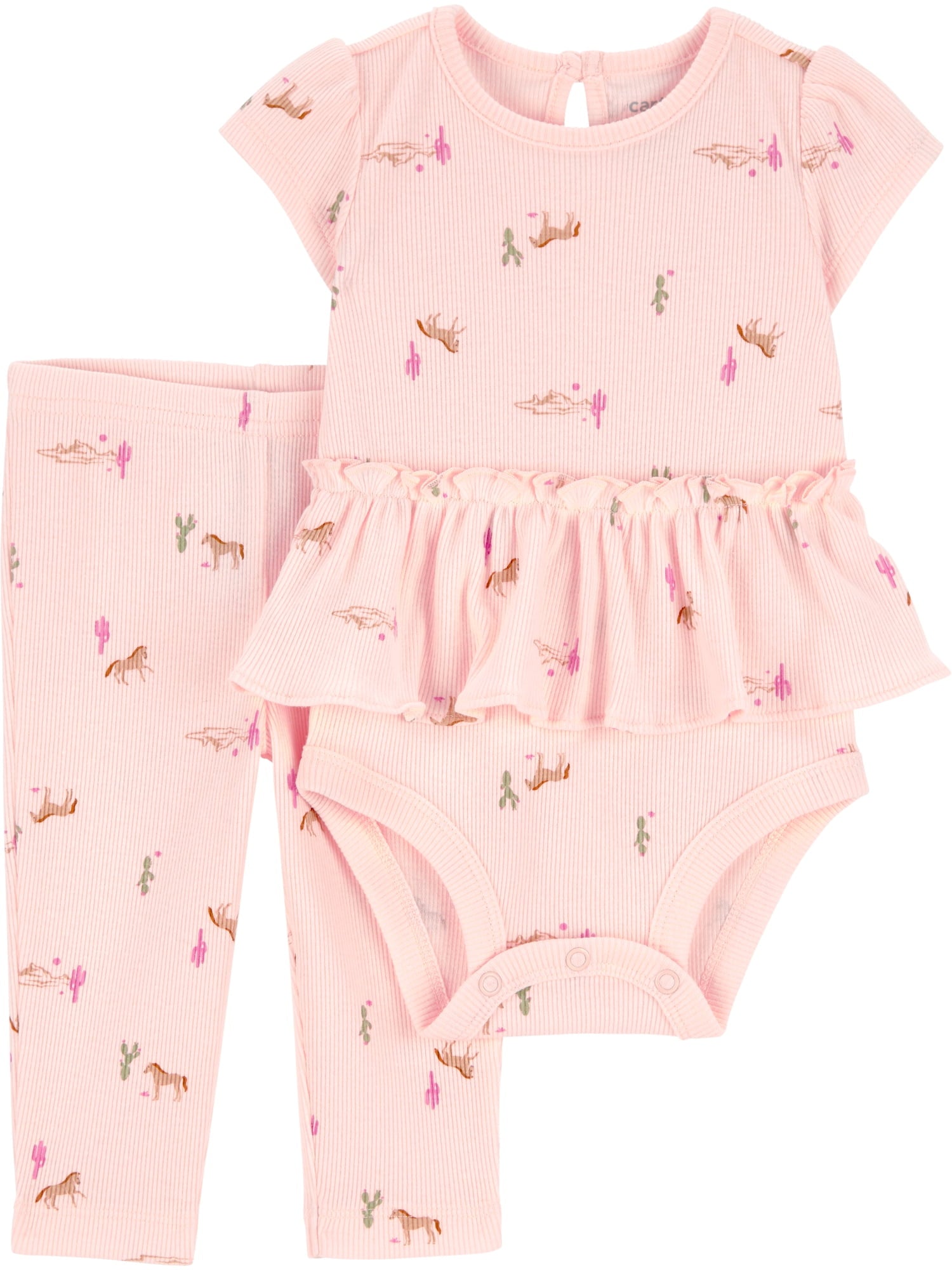 Carter's Child of Mine Baby Girl Outfit Set, 2-Piece, Sizes 0/3-24 Months