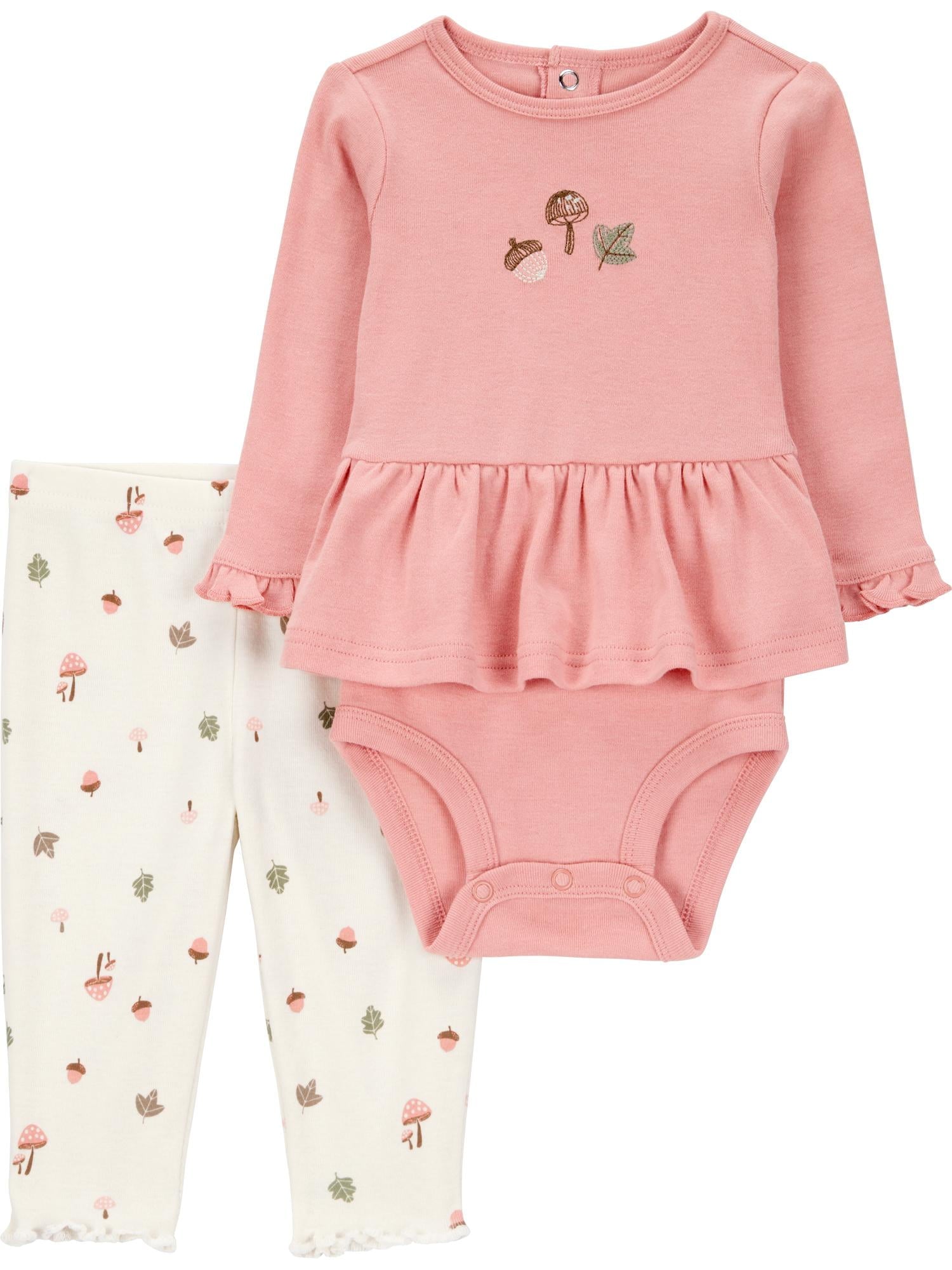 Carter's Child of Mine Baby Girl Outfit Set, 2-Piece, Sizes 0/3-24 Months