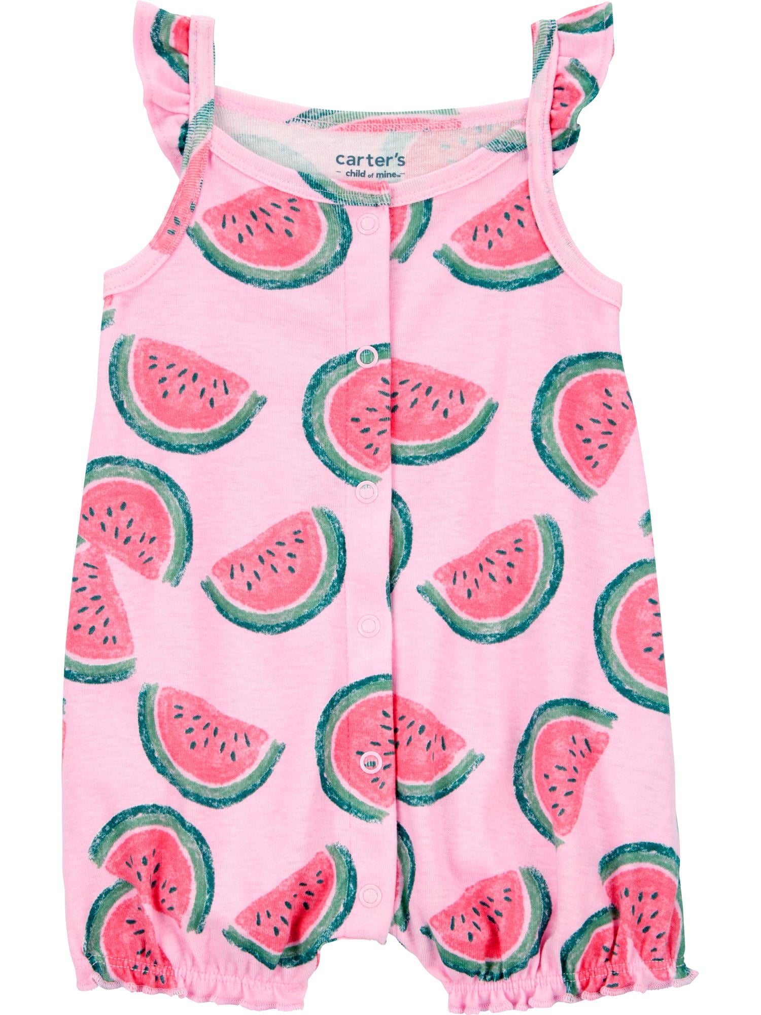 Carter's Child of Mine Baby Girl Romper, One-Piece, Sizes 0-3/24 Months