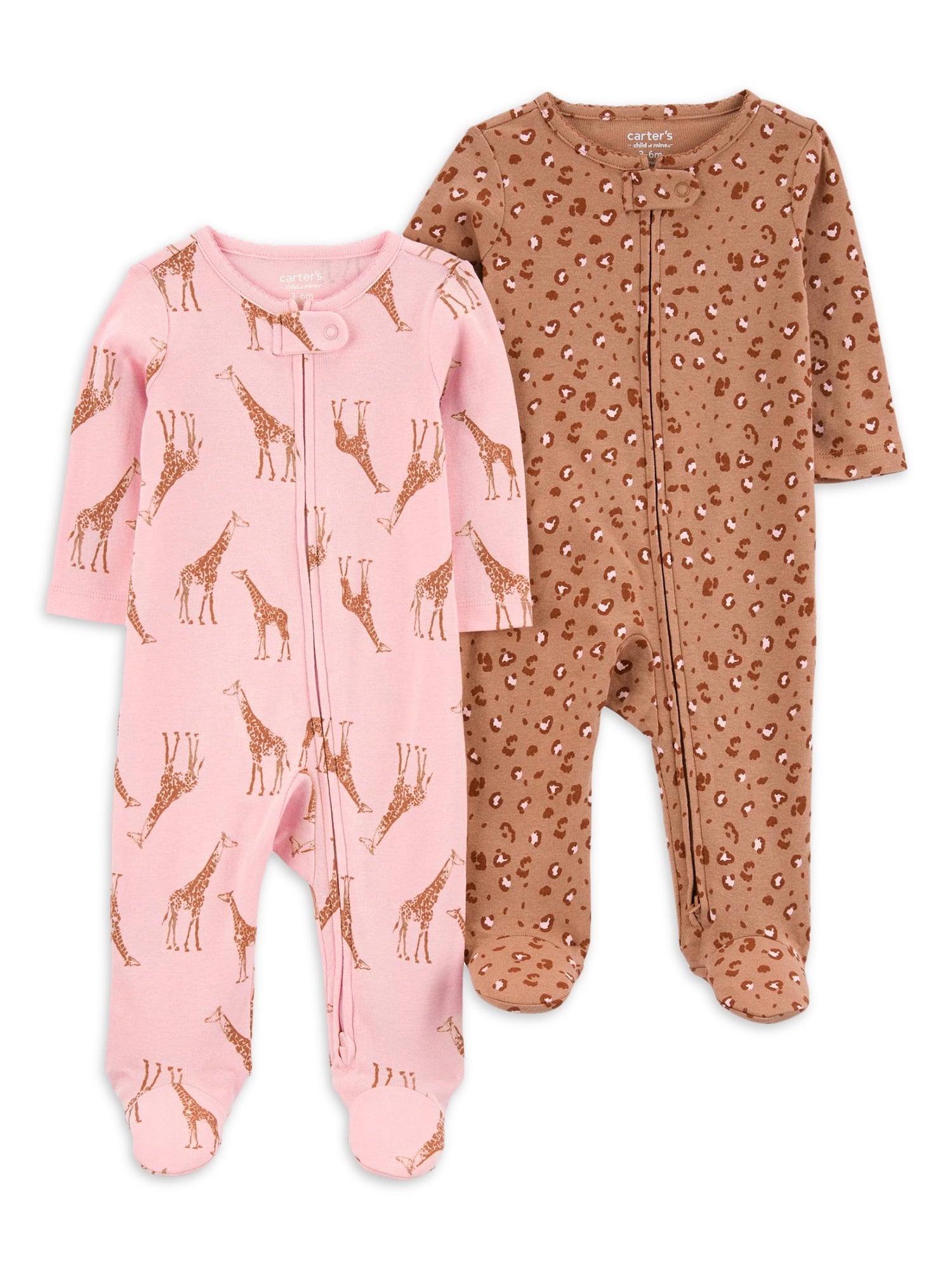 Carter's Child of Mine Baby Unisex, Sleep 'n Play, 2-Pack, Sizes Preemie-6/9 months