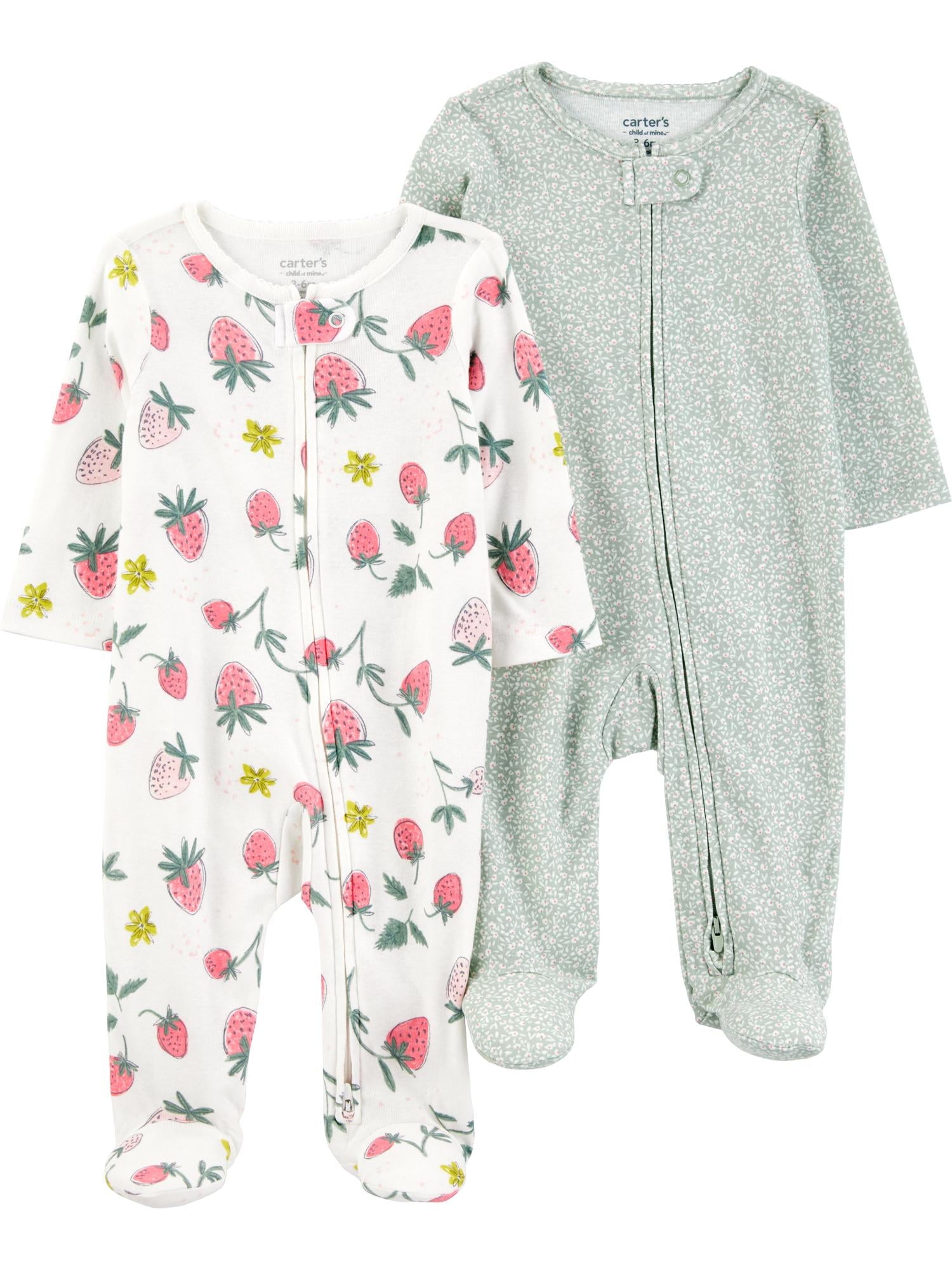 Carter's Child of Mine Baby Unisex, Sleep 'n Play, 2-Pack, Sizes Preemie-6/9 months