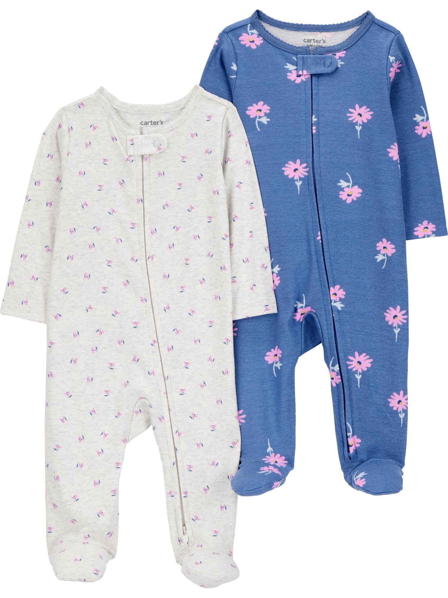 Carter's Child of Mine Baby Unisex, Sleep 'n Play, 2-Pack, Sizes Preemie-6/9 months