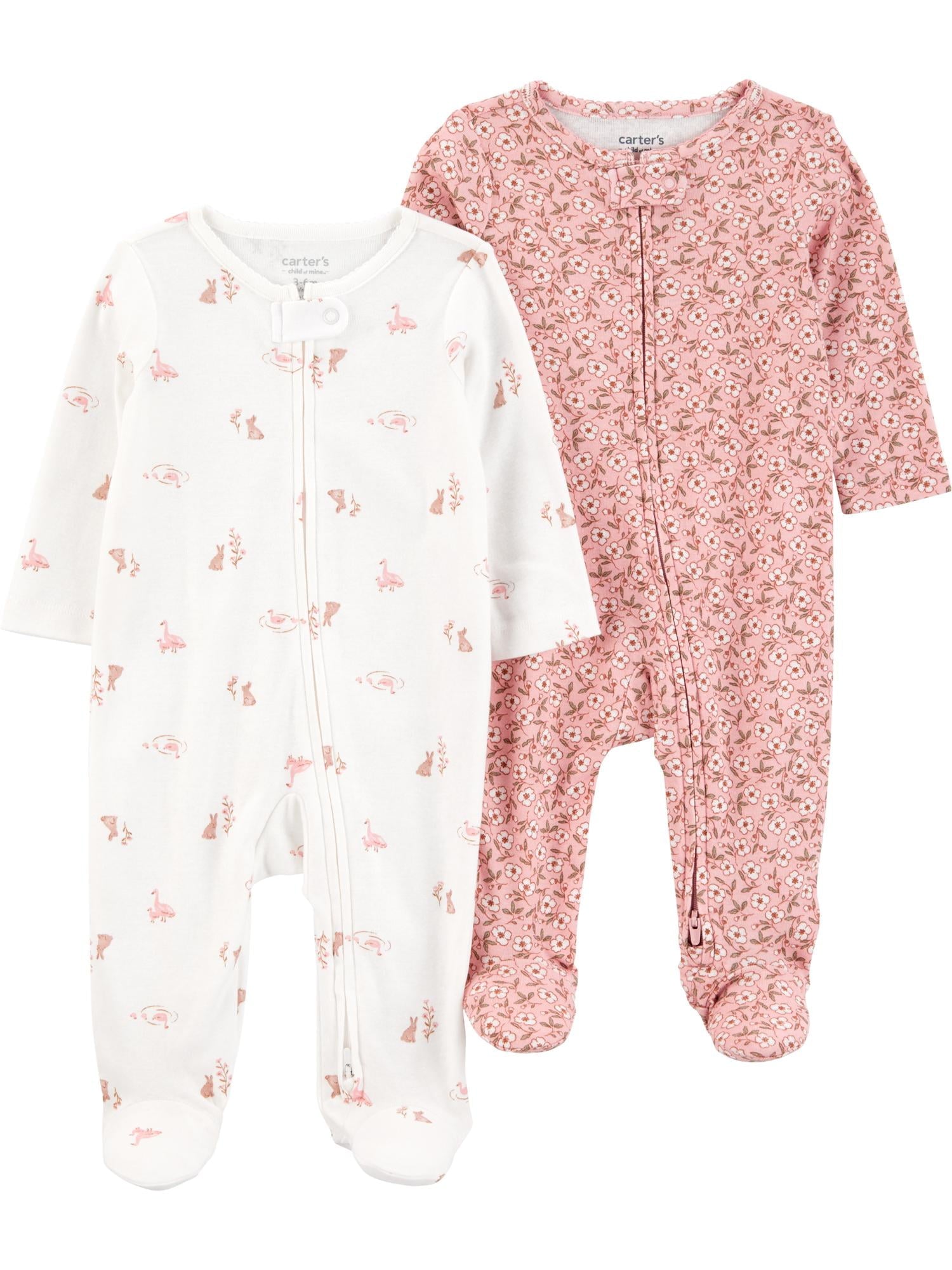 Carter's Child of Mine Baby Unisex, Sleep 'n Play, 2-Pack, Sizes Preemie-6/9 months