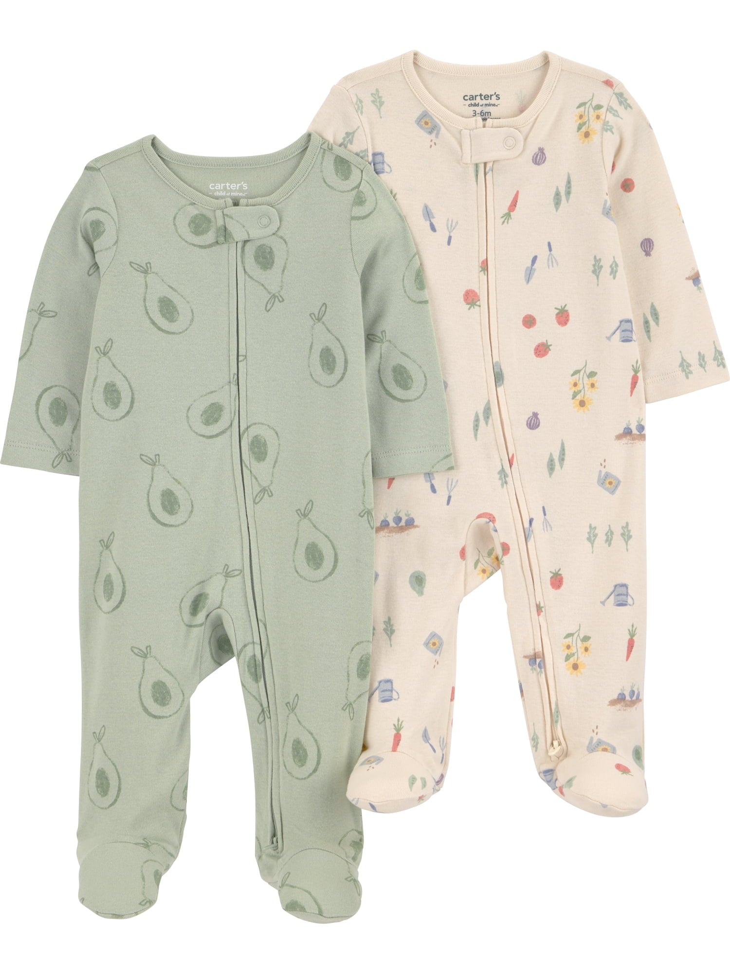 Carter's Child of Mine Baby Sleep 'N Play, 2-Pack, Sizes Preemie-6/9 Months
