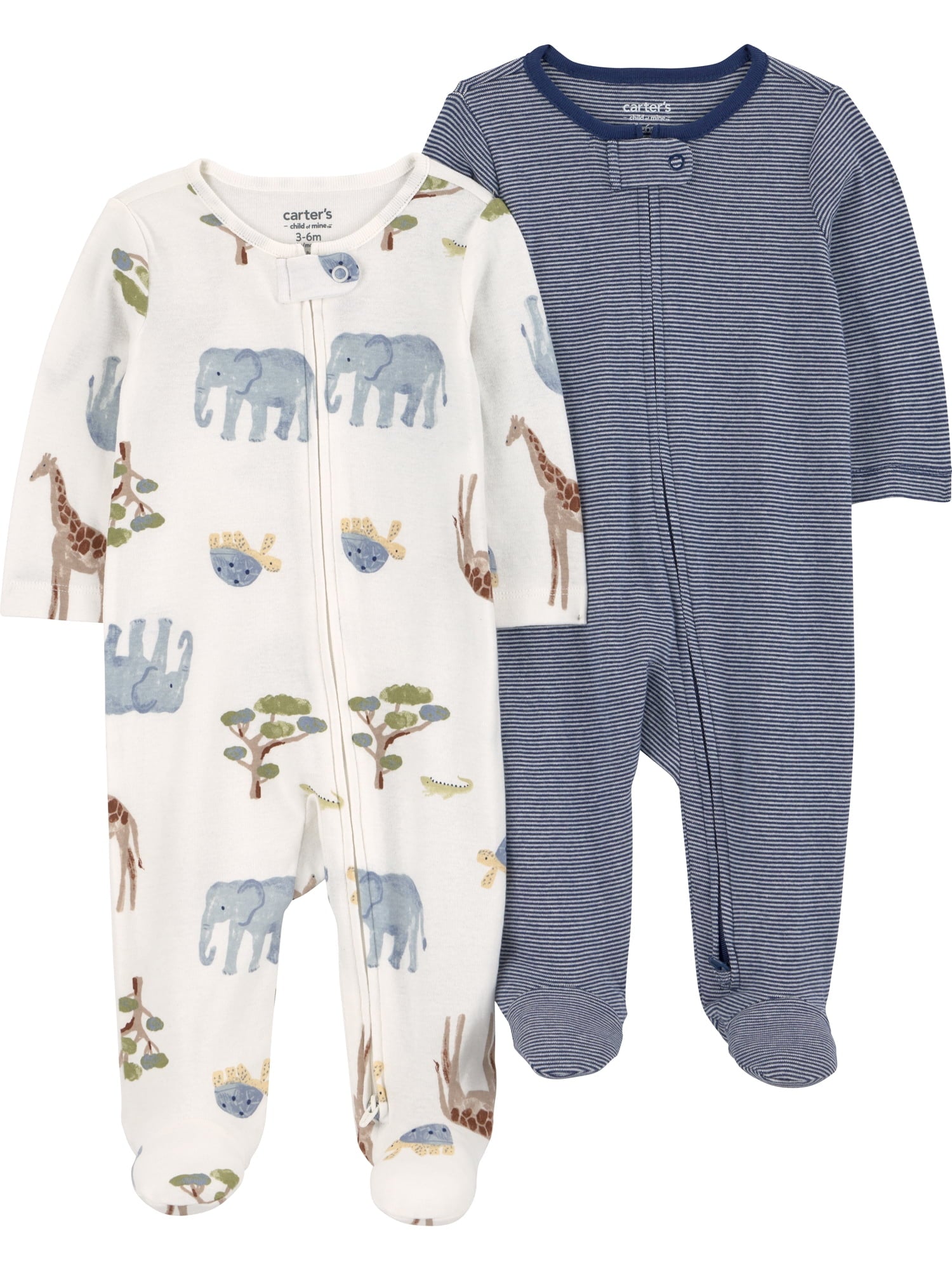 Carter's Child of Mine Baby Sleep 'N Play, 2-Pack, Sizes Preemie-6/9 Months