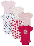 Gerber Gender Neutral Short Sleeve Onesies, 6-Pack, Sizes Newborn - 18 Months