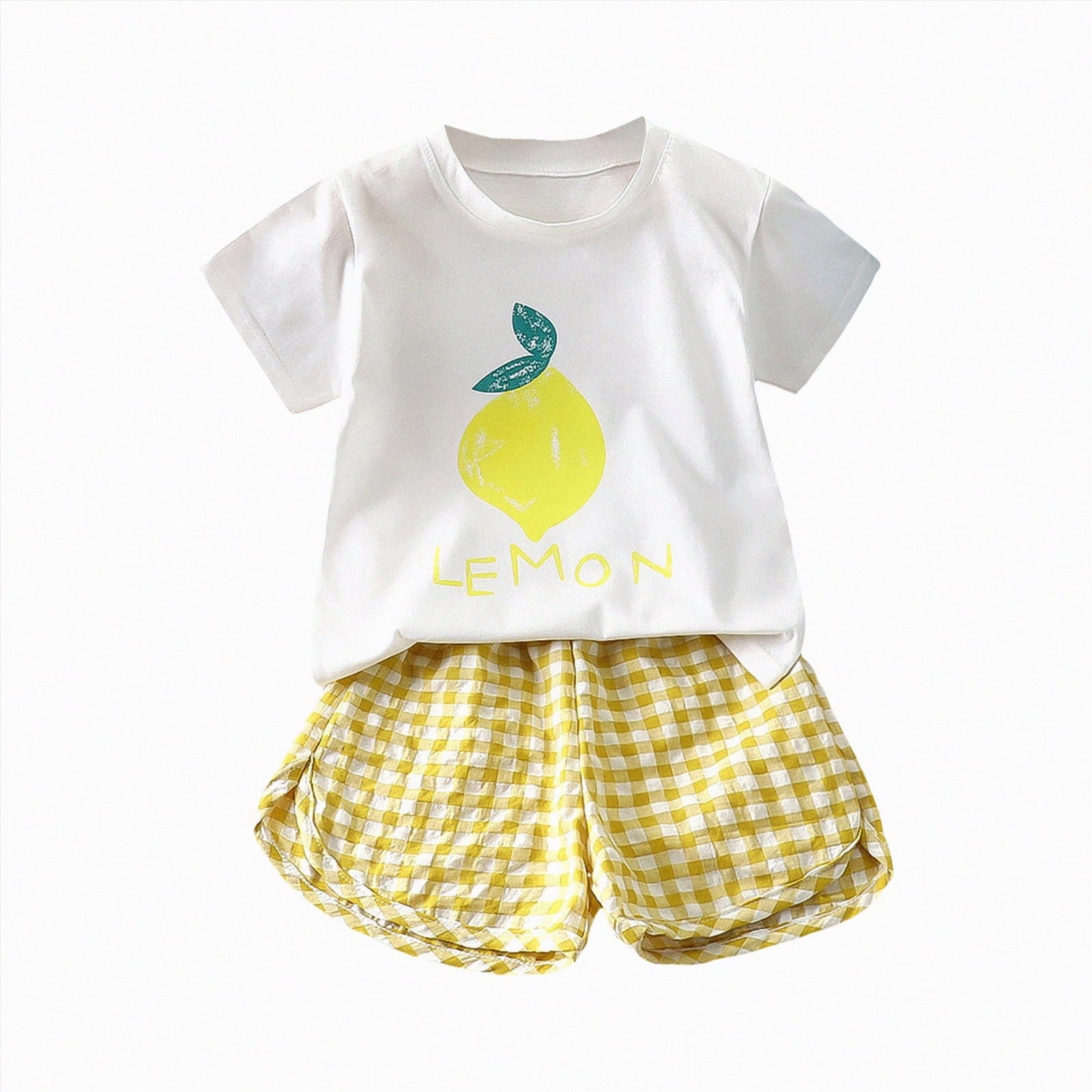 HCNTES Baby Girl Toddler kid Outfit Sets Short Sleeve T-shirt Elastic Waist Shorts 2 Piece Short Set Summer Spring Pjs For 12-24 Months 2t 3t 4t 5t 6t 7t Children, 3-4 Years