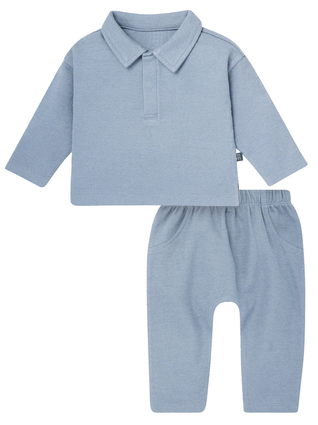 Modern Moments by Gerber Baby Boy Johnny Collar Top and Bottom Set, Sizes 0/3 Months - 24 Months
