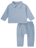 Modern Moments by Gerber Baby Boy Johnny Collar Top and Bottom Set, Sizes 0/3 Months - 24 Months