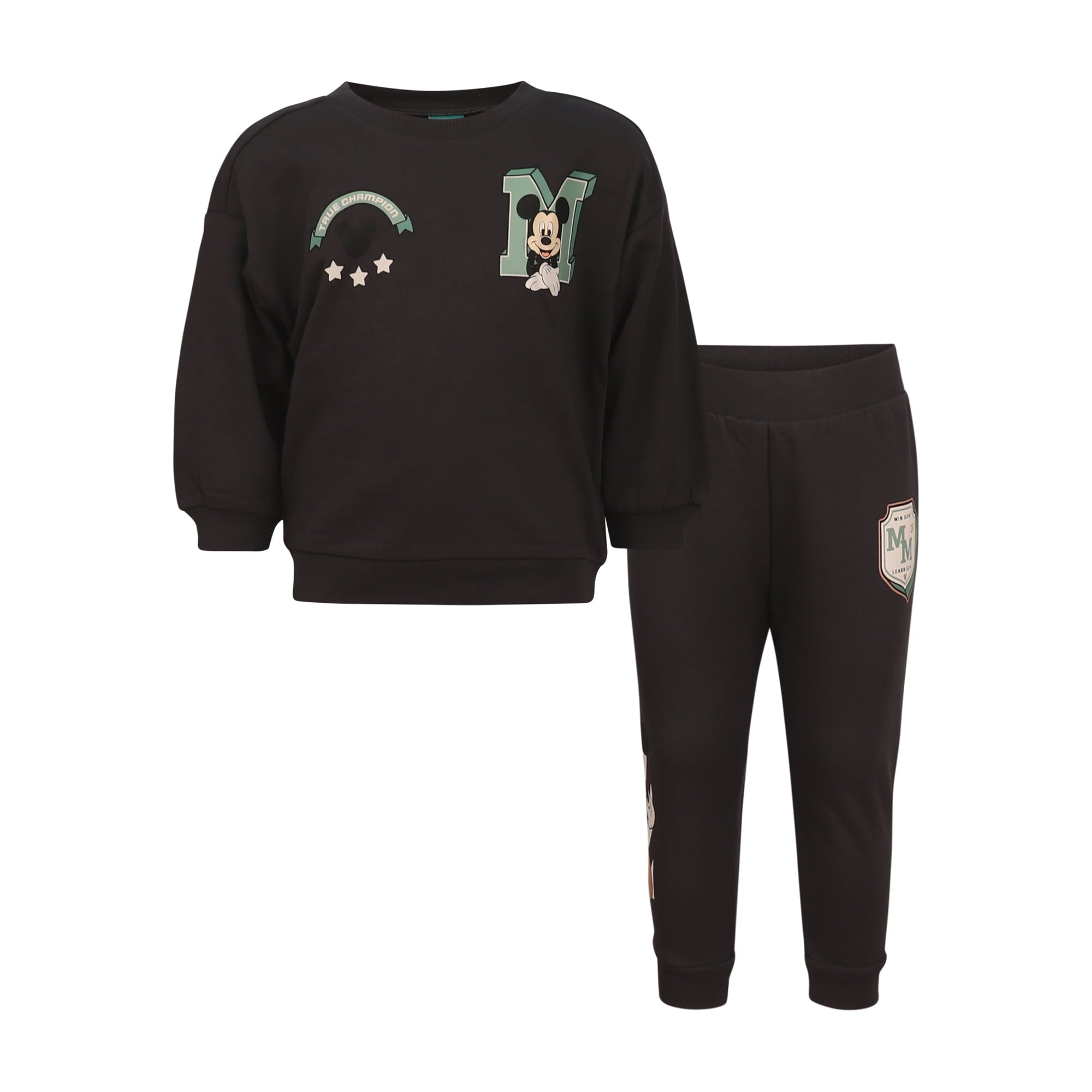 Disney Clothes Baby Boys 2-Piece Pant Set – Mickey Mouse Sweatshirt & Jogger Outfit Infant (0/3M–24M)