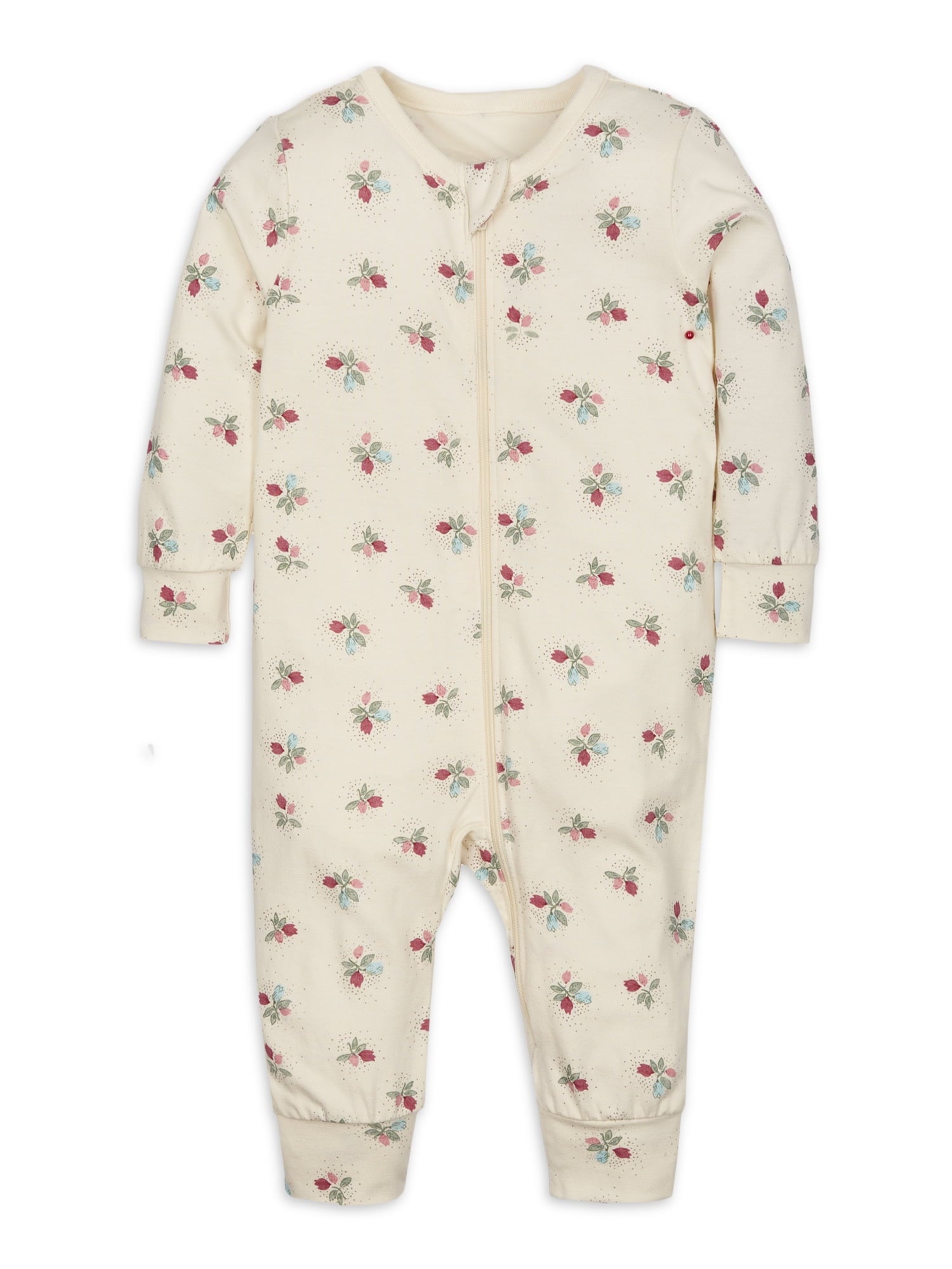 Modern Moments by Gerber Baby Neutral Super Soft Viscose Long Sleeve Coverall, Sizes Newborn - 12 Months