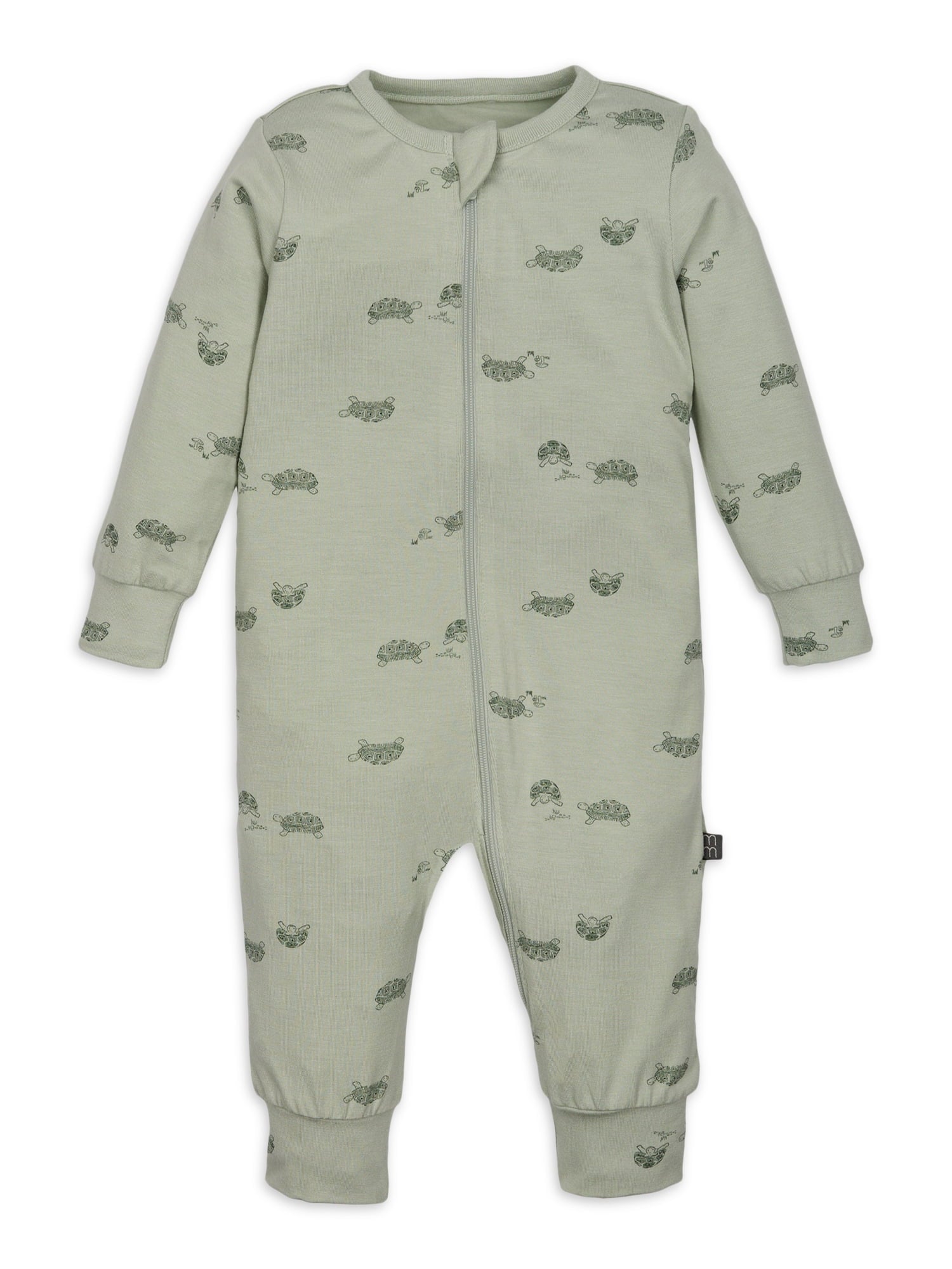 Modern Moments by Gerber Baby Neutral Super Soft Viscose Long Sleeve Coverall, Sizes Newborn - 12 Months
