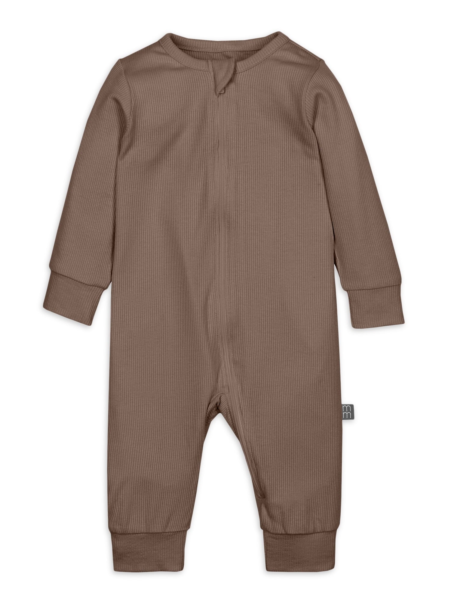 Modern Moments by Gerber Baby Neutral Super Soft Viscose Long Sleeve Coverall, Sizes Newborn - 12 Months