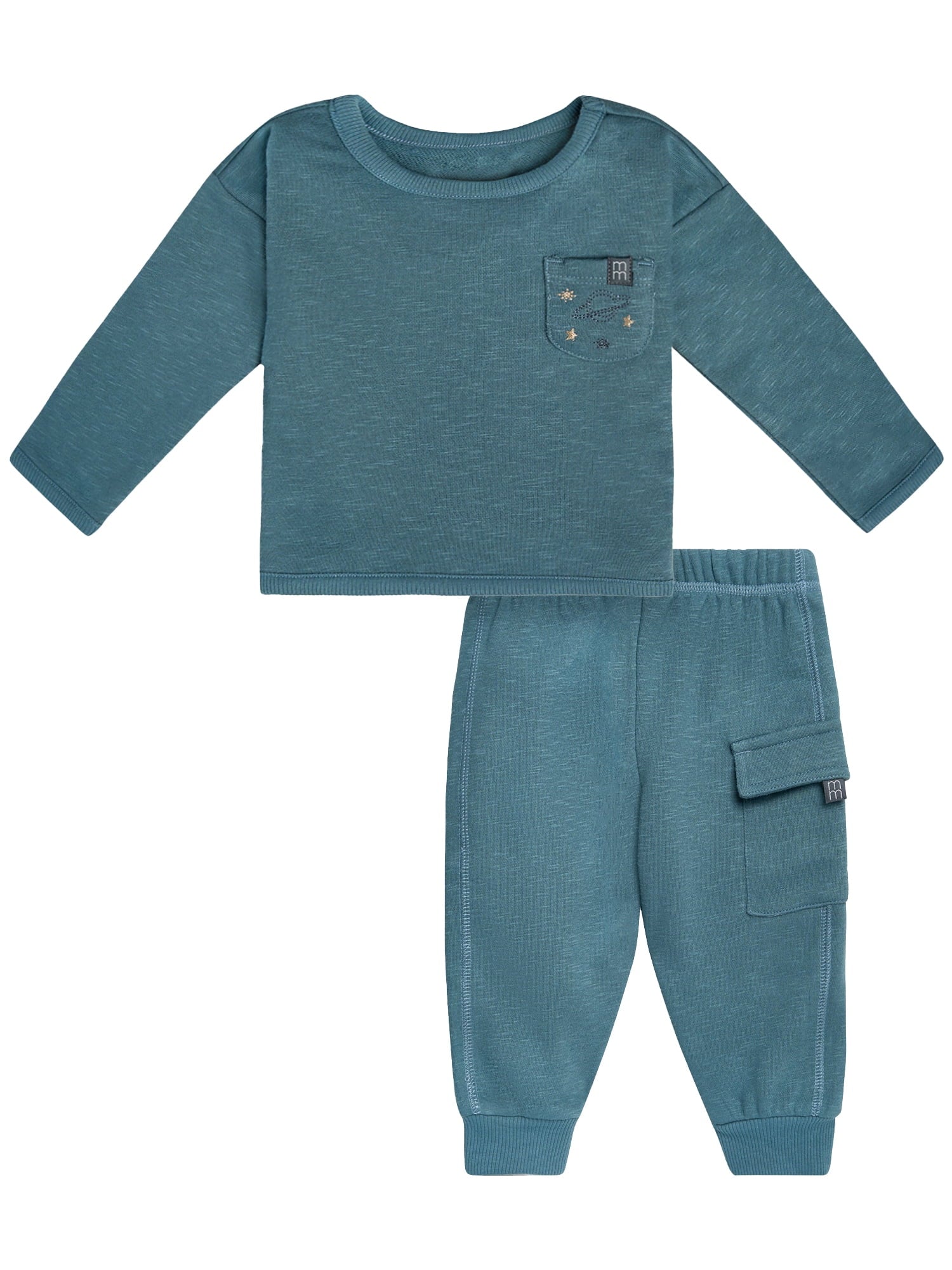 Modern Moments by Gerber Gender Neutral 2-Piece Outfit Sets, Sizes 0/3 Months - 24 Months