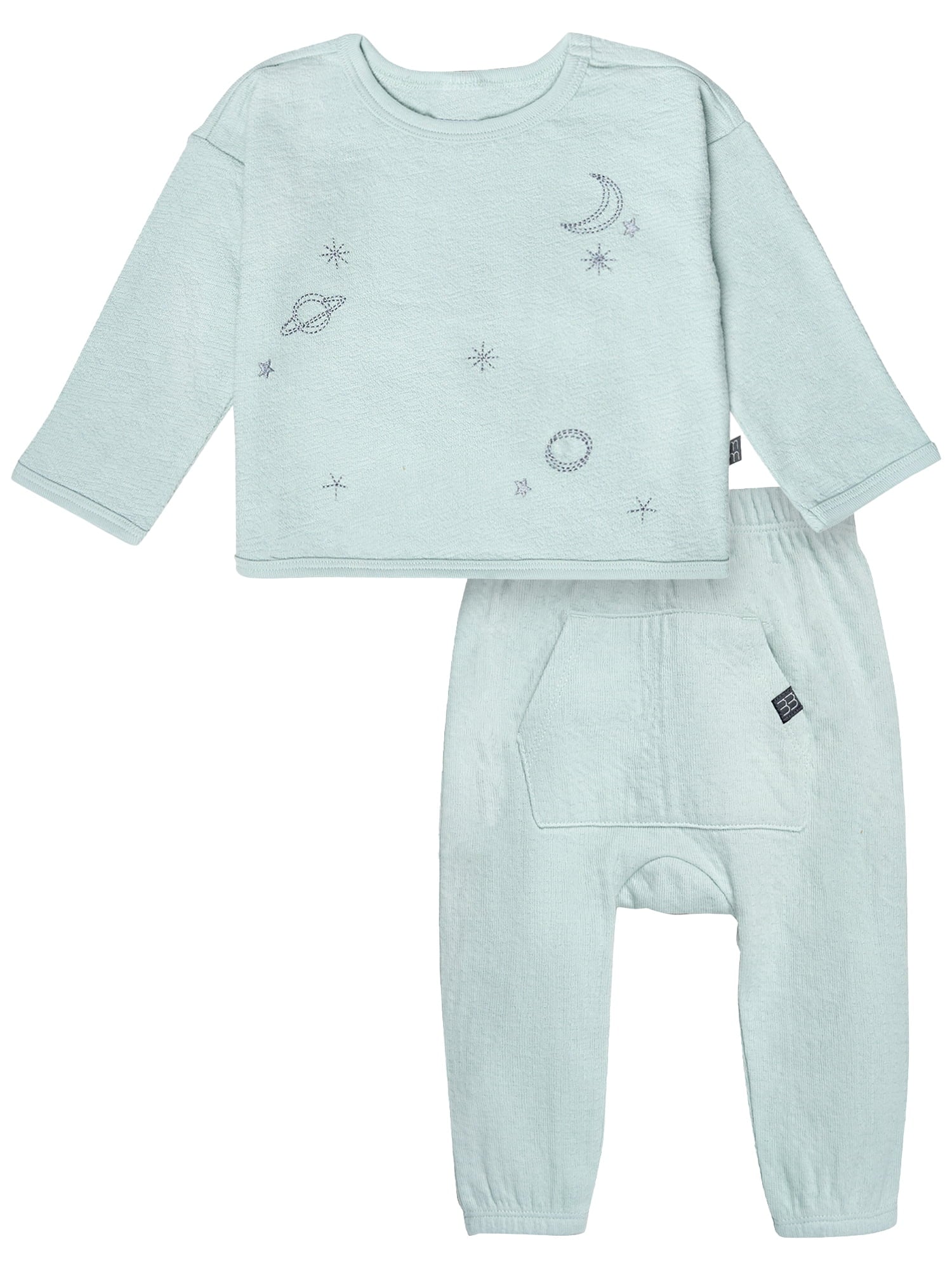 Modern Moments by Gerber Gender Neutral 2-Piece Outfit Sets, Sizes 0/3 Months - 24 Months