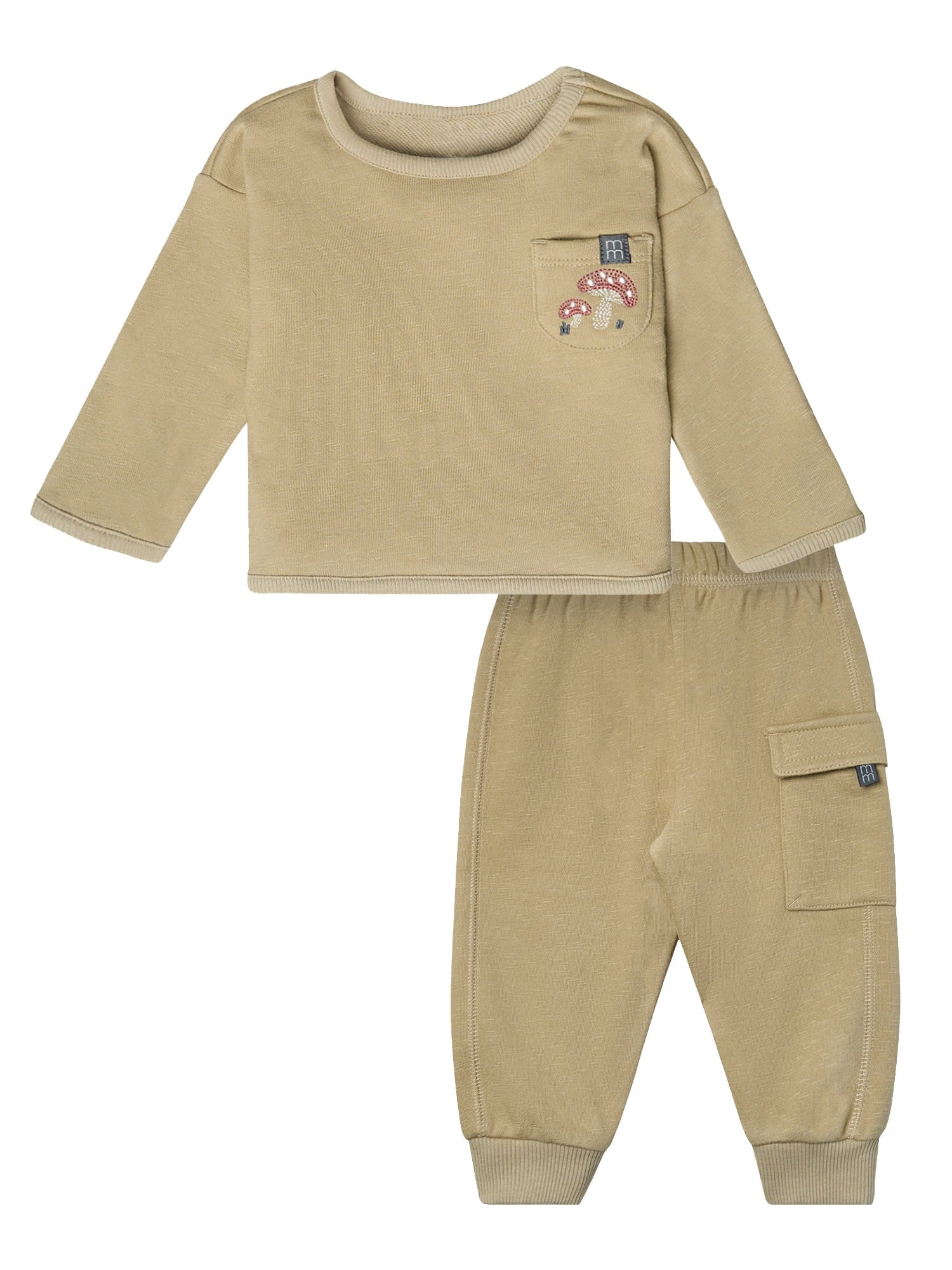 Modern Moments by Gerber Gender Neutral 2-Piece Outfit Sets, Sizes 0/3 Months - 24 Months