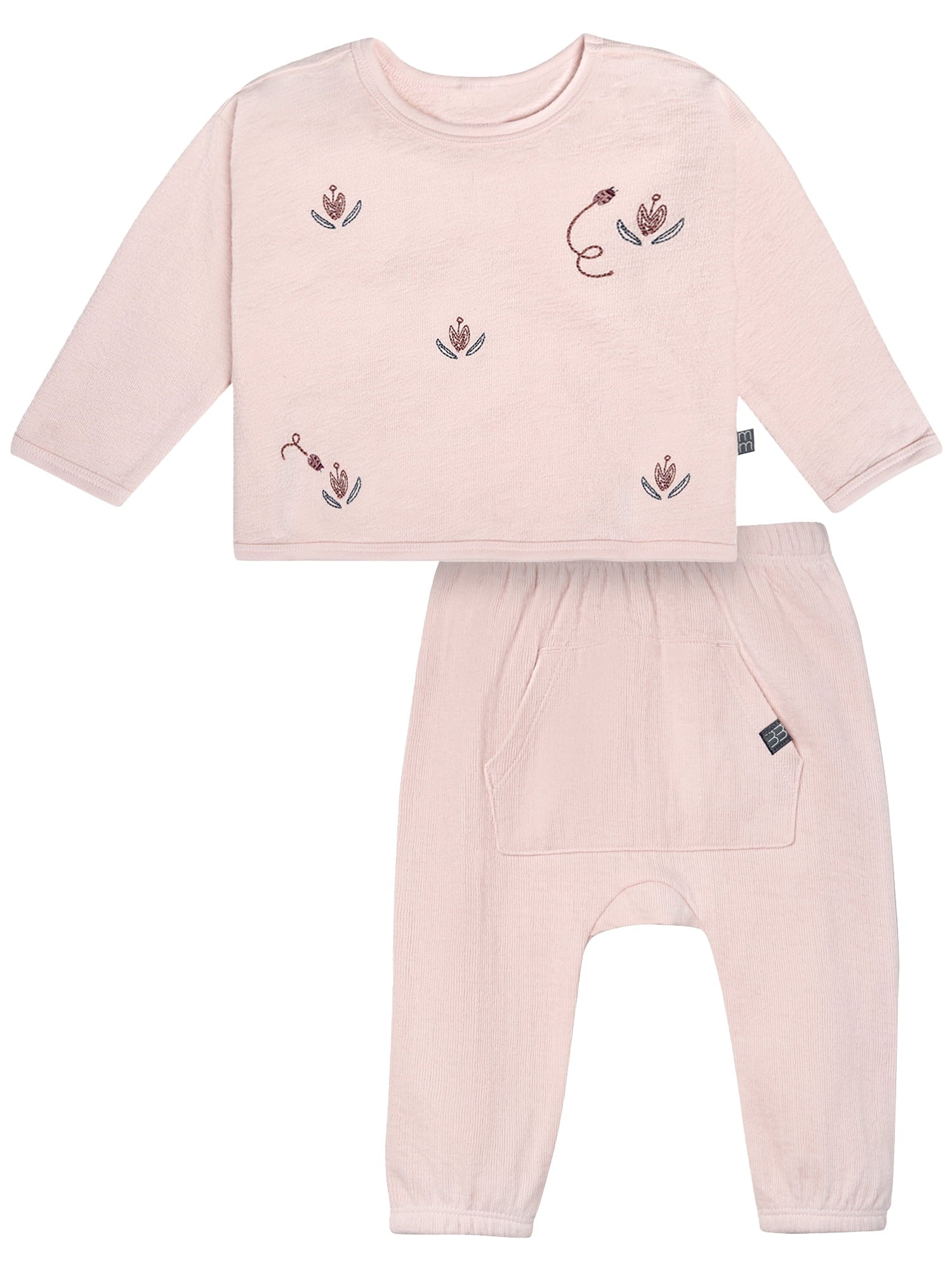 Modern Moments by Gerber Gender Neutral 2-Piece Outfit Sets, Sizes 0/3 Months - 24 Months