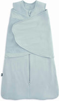 HALO SleepSack SuperSoft Swaddle, Cozy Bamboo Viscose, 3-Way Adjustable Swaddle, 2 Way Zipper, 2 TOG (Calm Sage, Small)