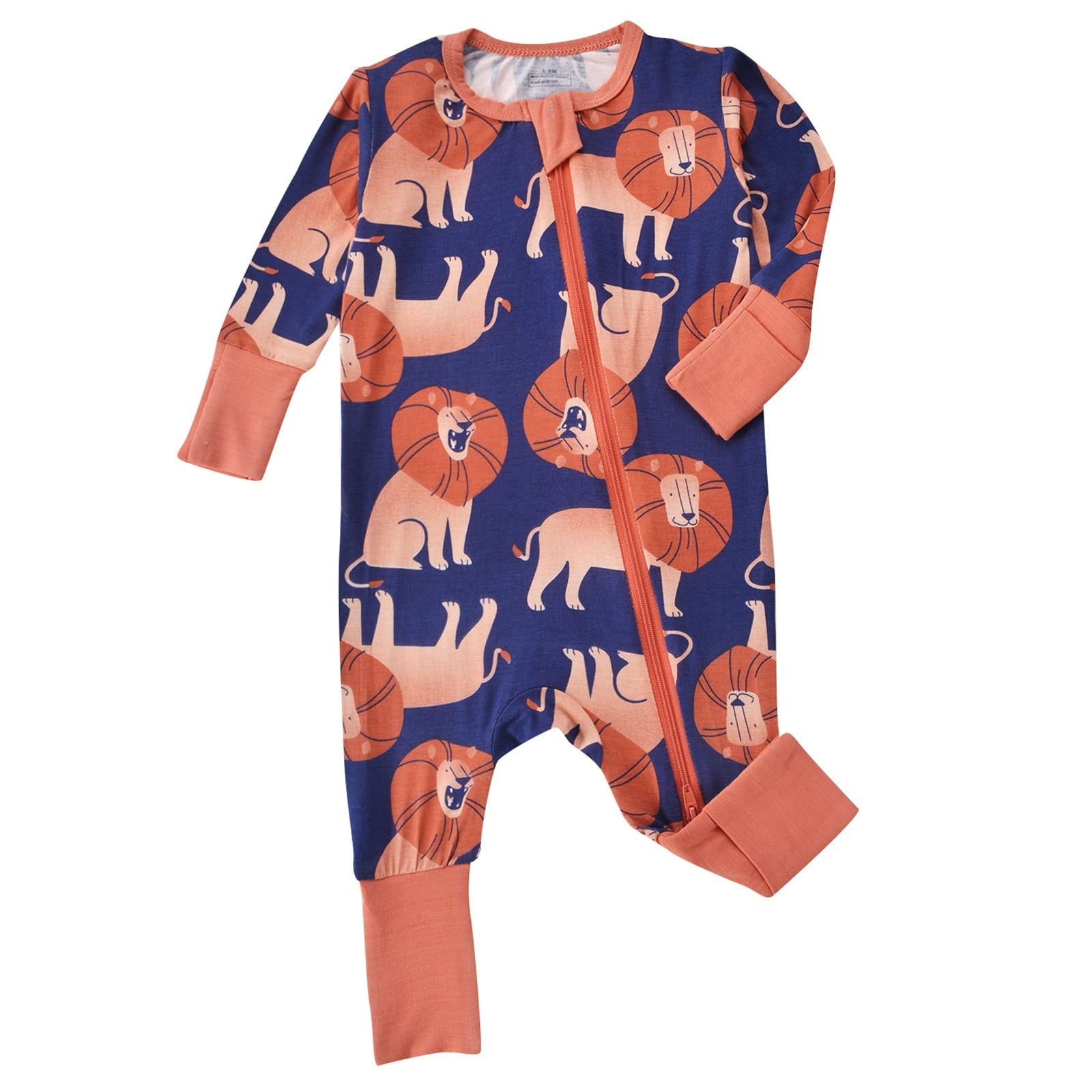 Utlike Baby Boys Bodysuits Long Sleeve Zip Up Romper Soft Comfortable Pajamas For Everyday Wear Comfort Fit Infant Onesies Daily Wear Size 12-18M