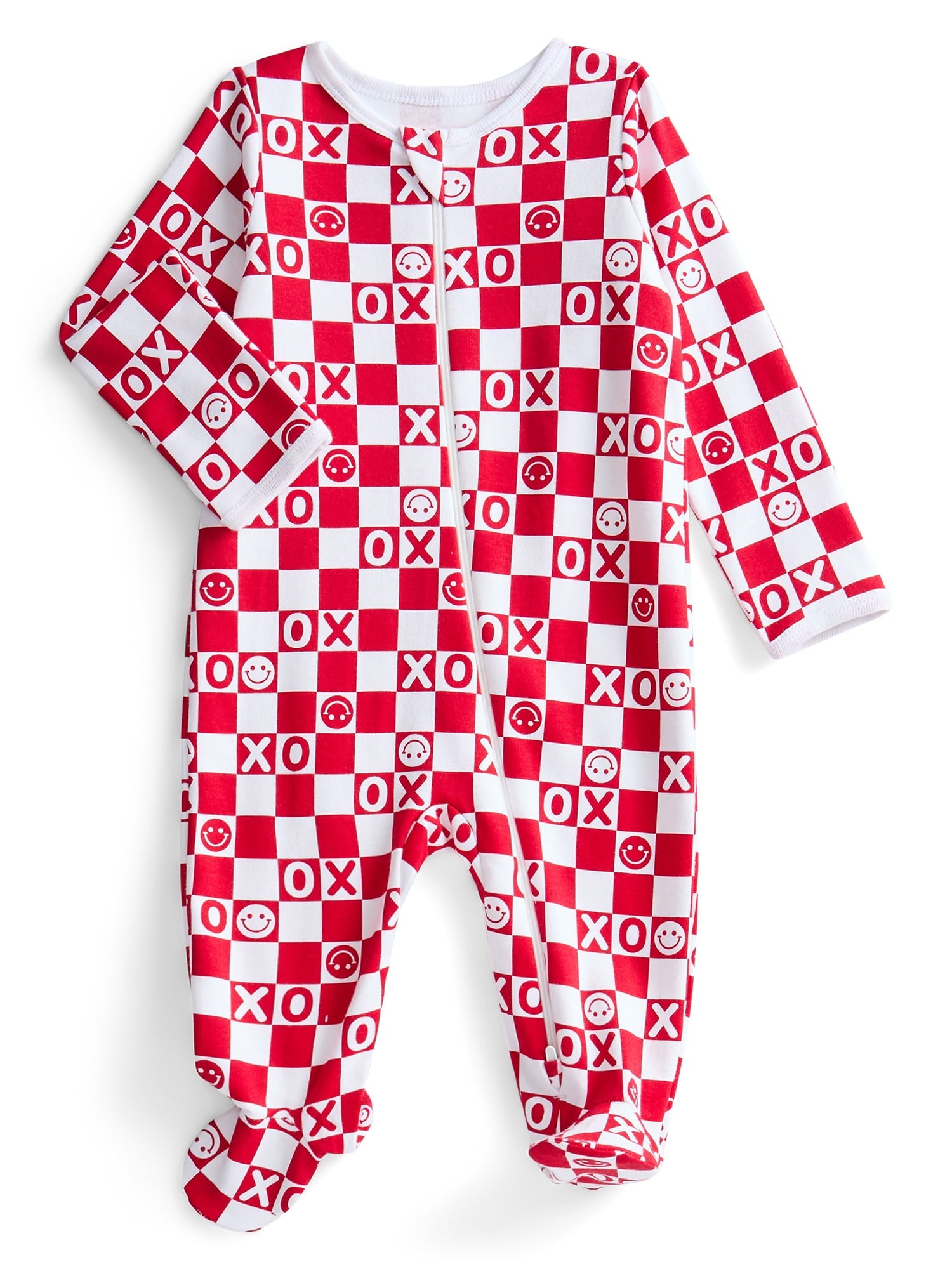 Wonder Nation Baby Gender Neutral Zip Front Footed Sleep N Play Pajamas, 2-Pack, Sizes Preemie-6/9 Months