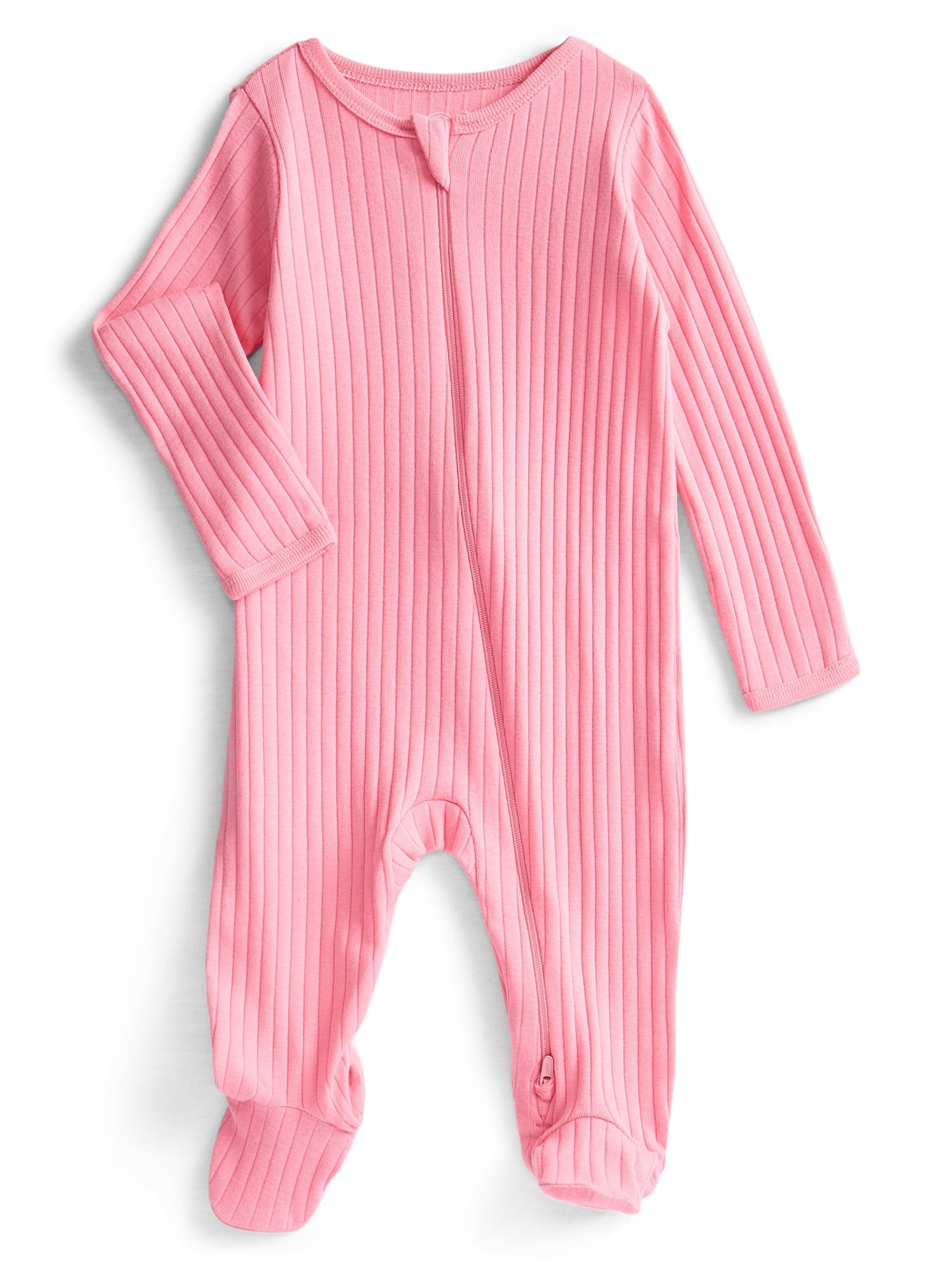 Wonder Nation Baby Gender Neutral Zip Front Footed Sleep N Play Pajamas, 2-Pack, Sizes Preemie-6/9 Months