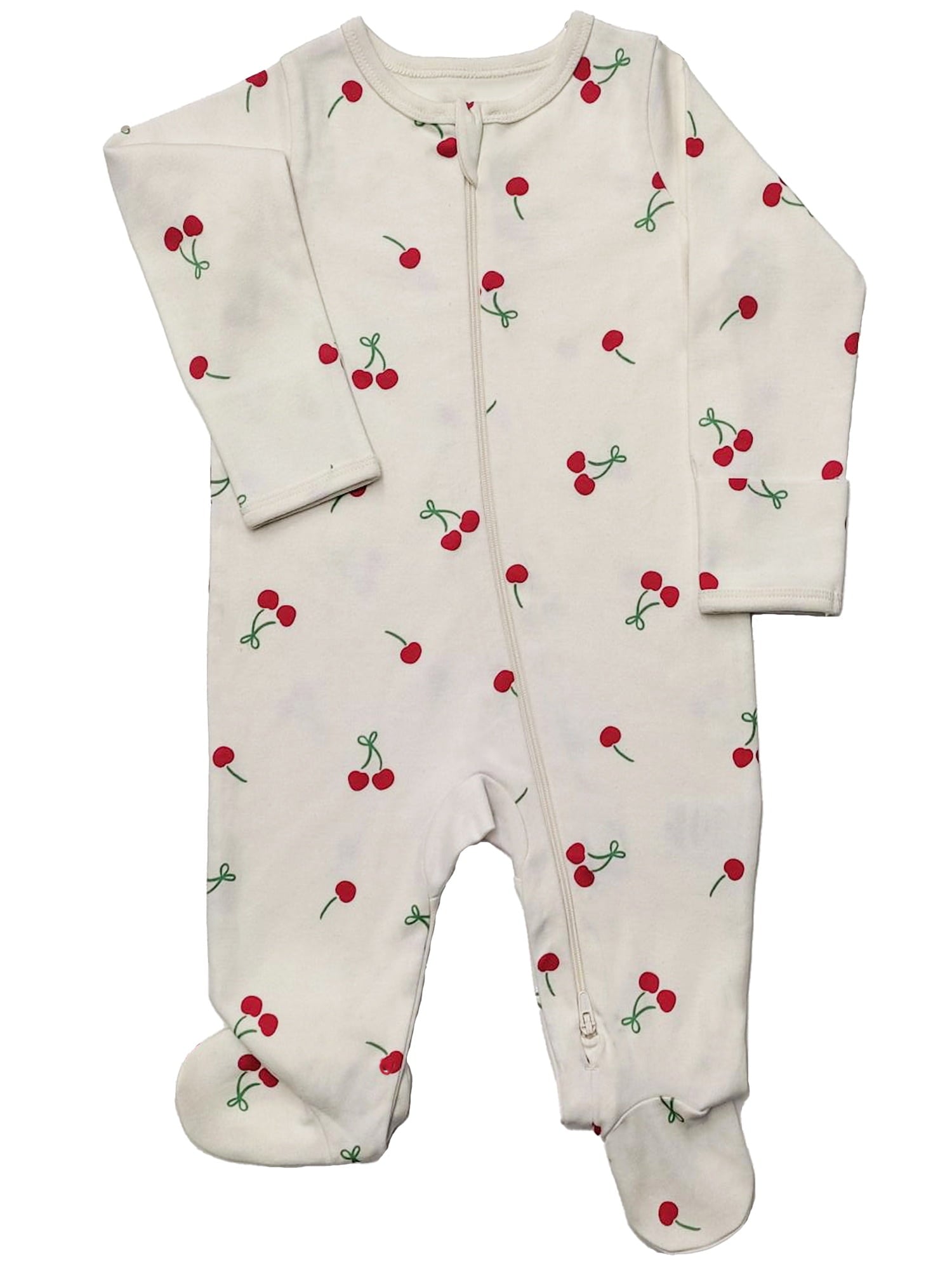 Wonder Nation Baby Gender Neutral Zip Front Footed Sleep N Play Pajamas, 2-Pack, Sizes Preemie-6/9 Months