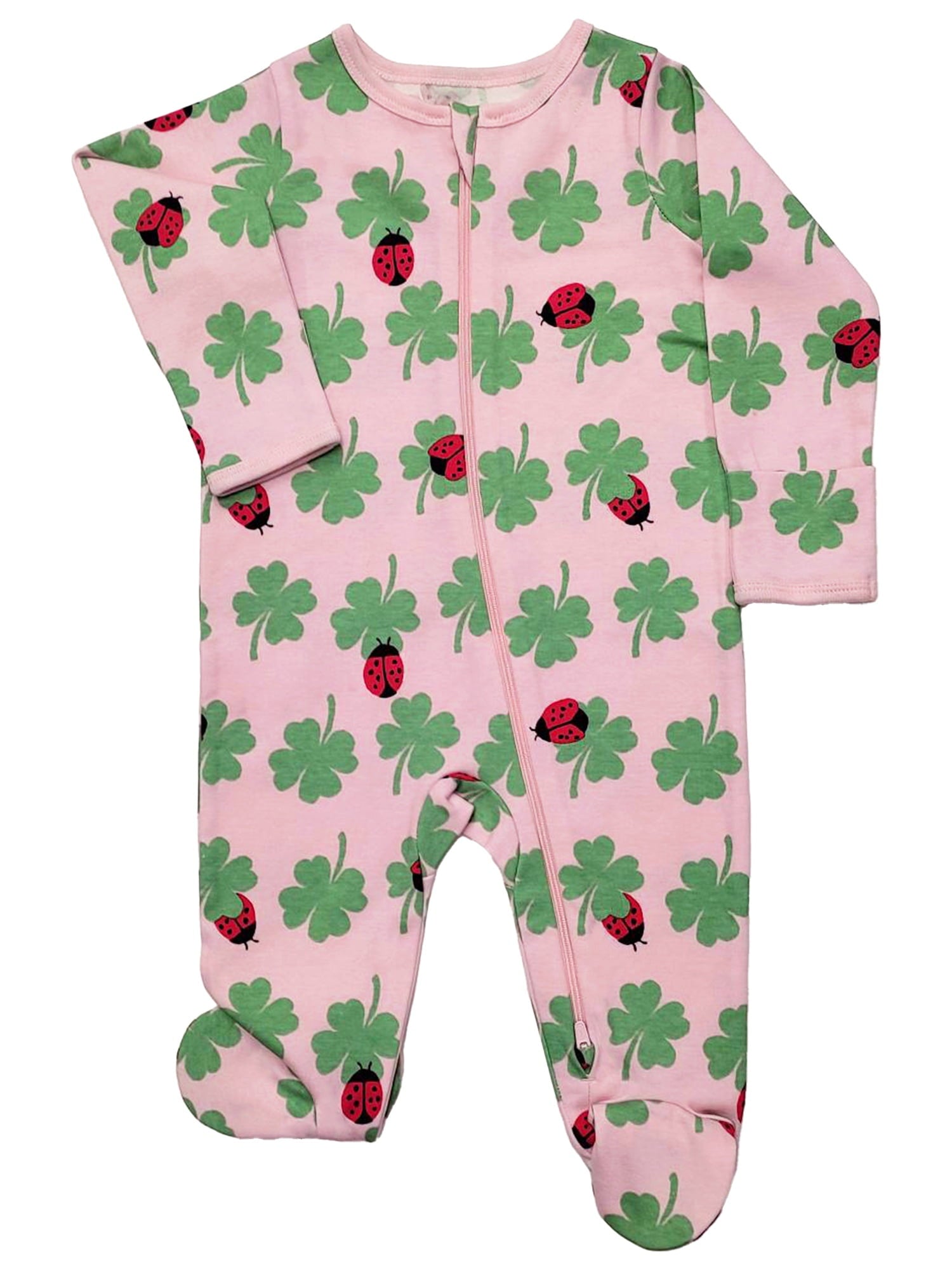 Wonder Nation Baby Gender Neutral Zip Front Footed Sleep N Play Pajamas, 2-Pack, Sizes Preemie-6/9 Months