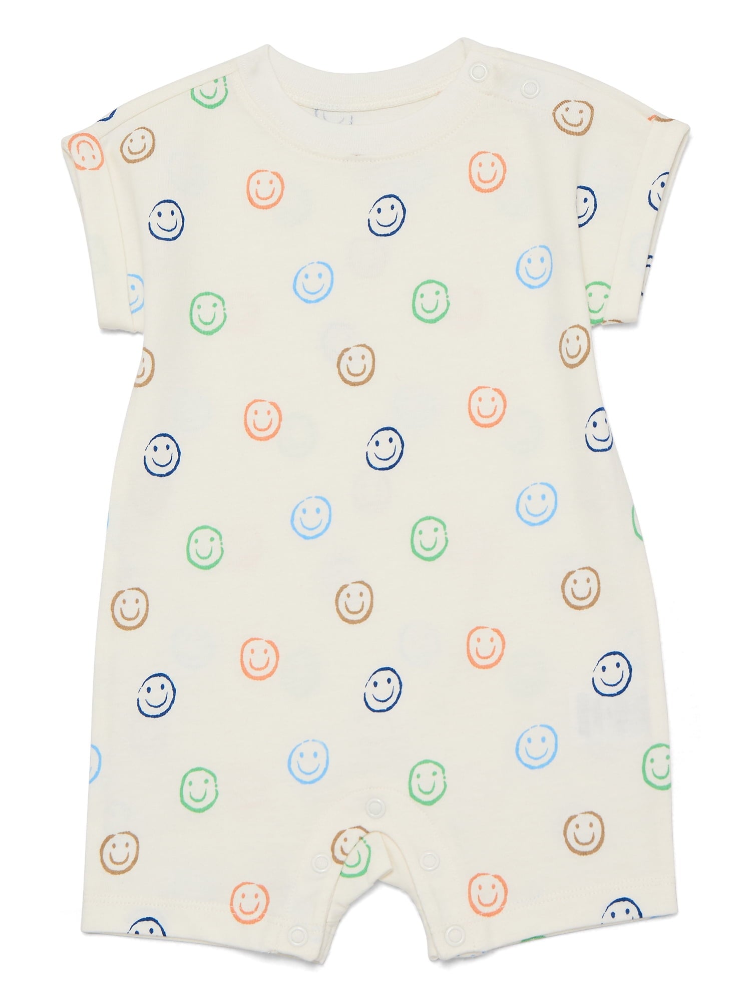 Wonder Nation Baby Boys Printed Jersey Romper, Sizes 0M-24M