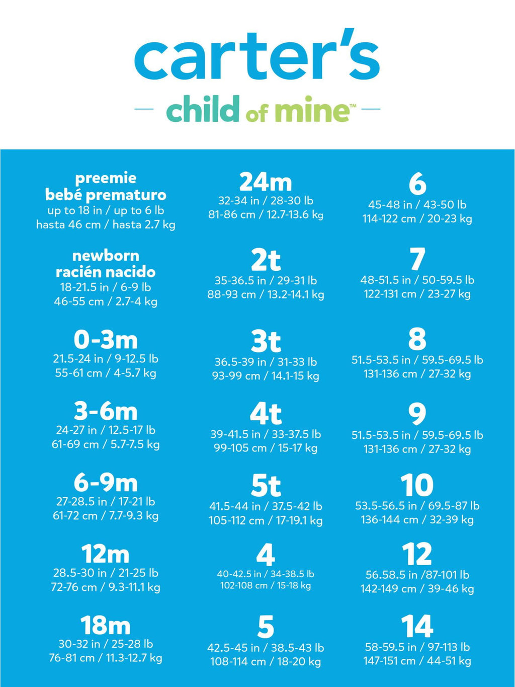 Carter's Child of Mine Baby Sleep 'N Play, 2-Pack, Sizes Preemie-6/9 Months